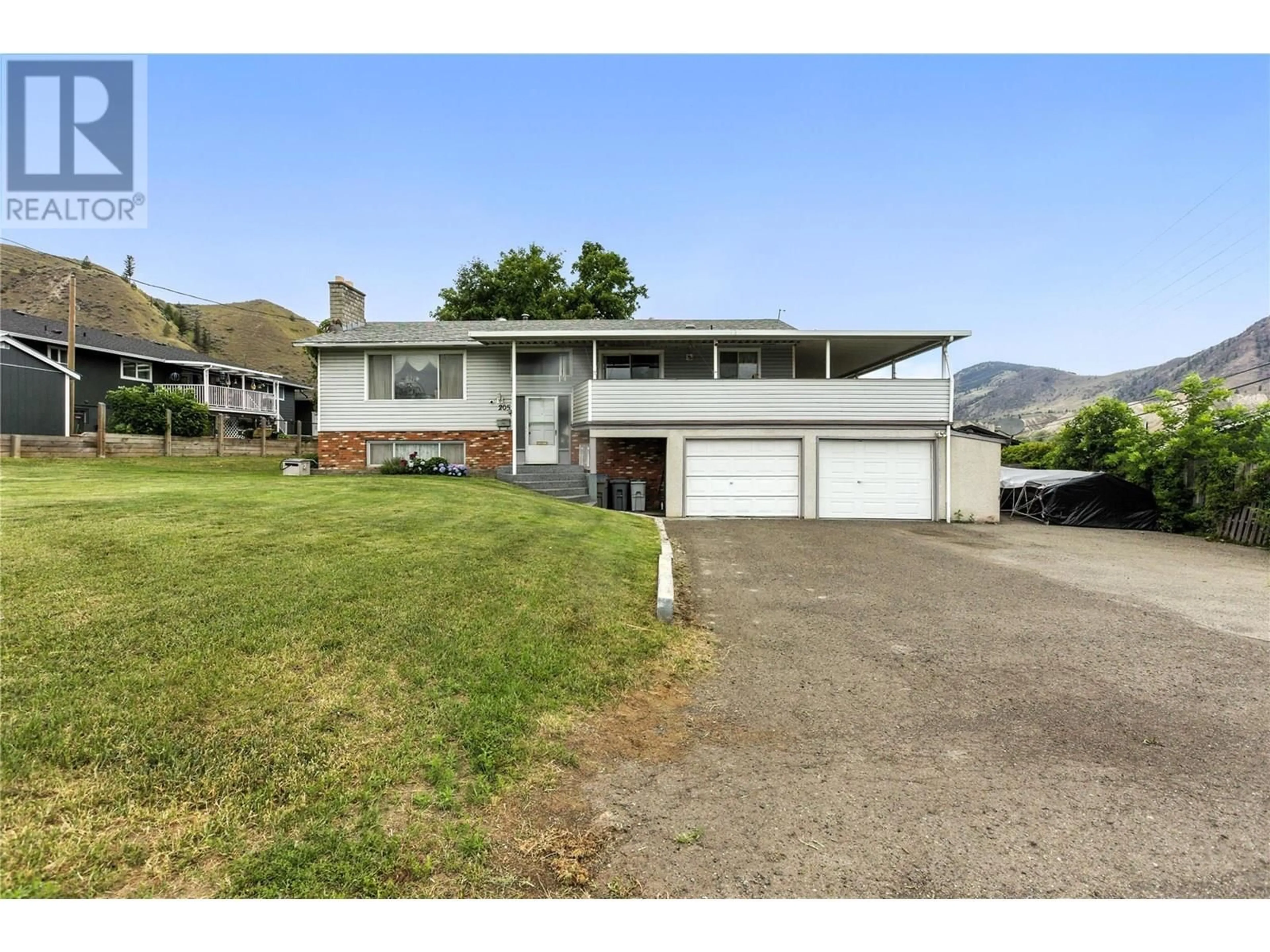 A pic from outside/outdoor area/front of a property/back of a property/a pic from drone, mountain view for 205 O'CONNOR ROAD, Kamloops British Columbia V2C5A3