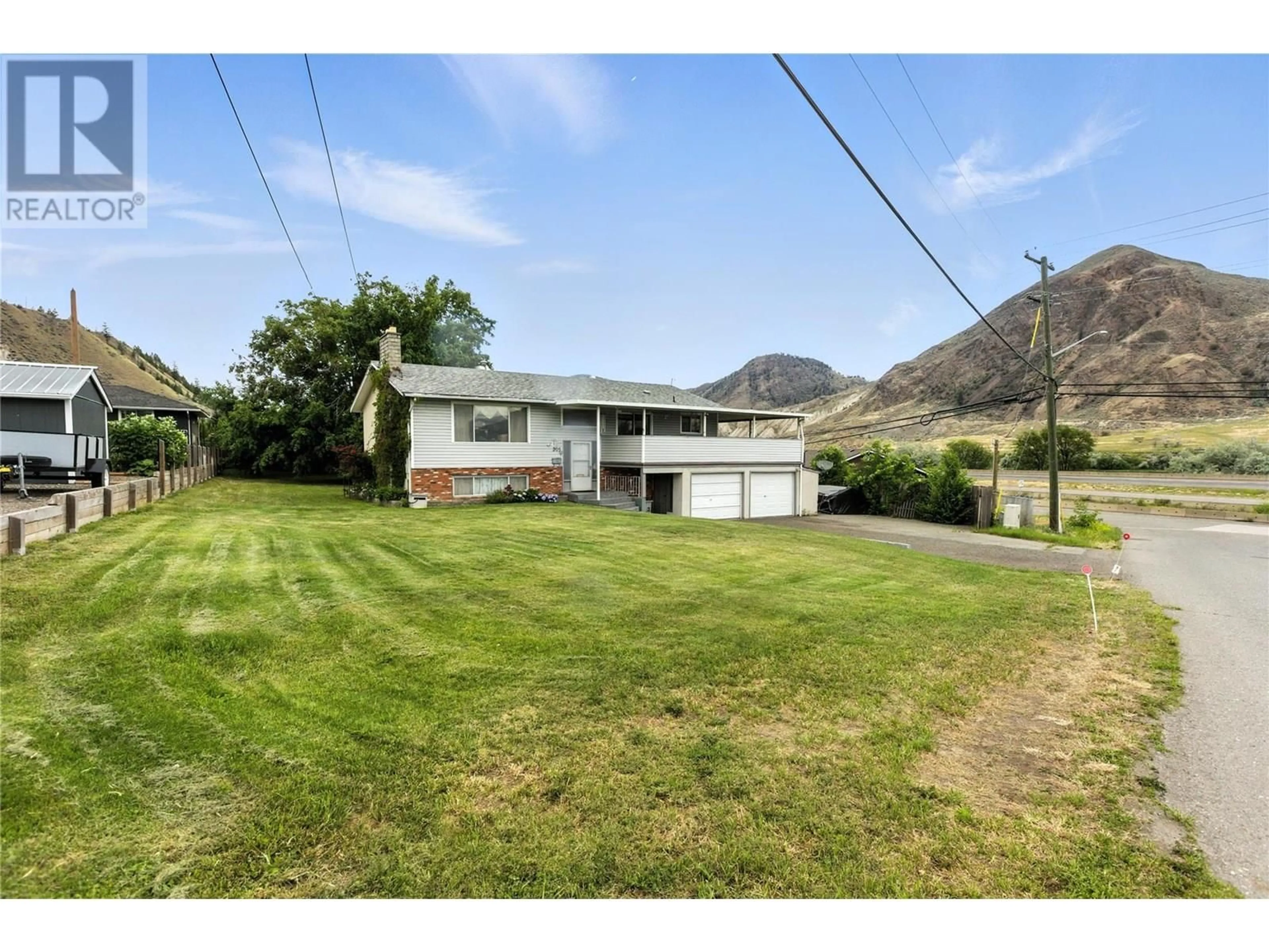 A pic from outside/outdoor area/front of a property/back of a property/a pic from drone, mountain view for 205 O'CONNOR ROAD, Kamloops British Columbia V2C5A3