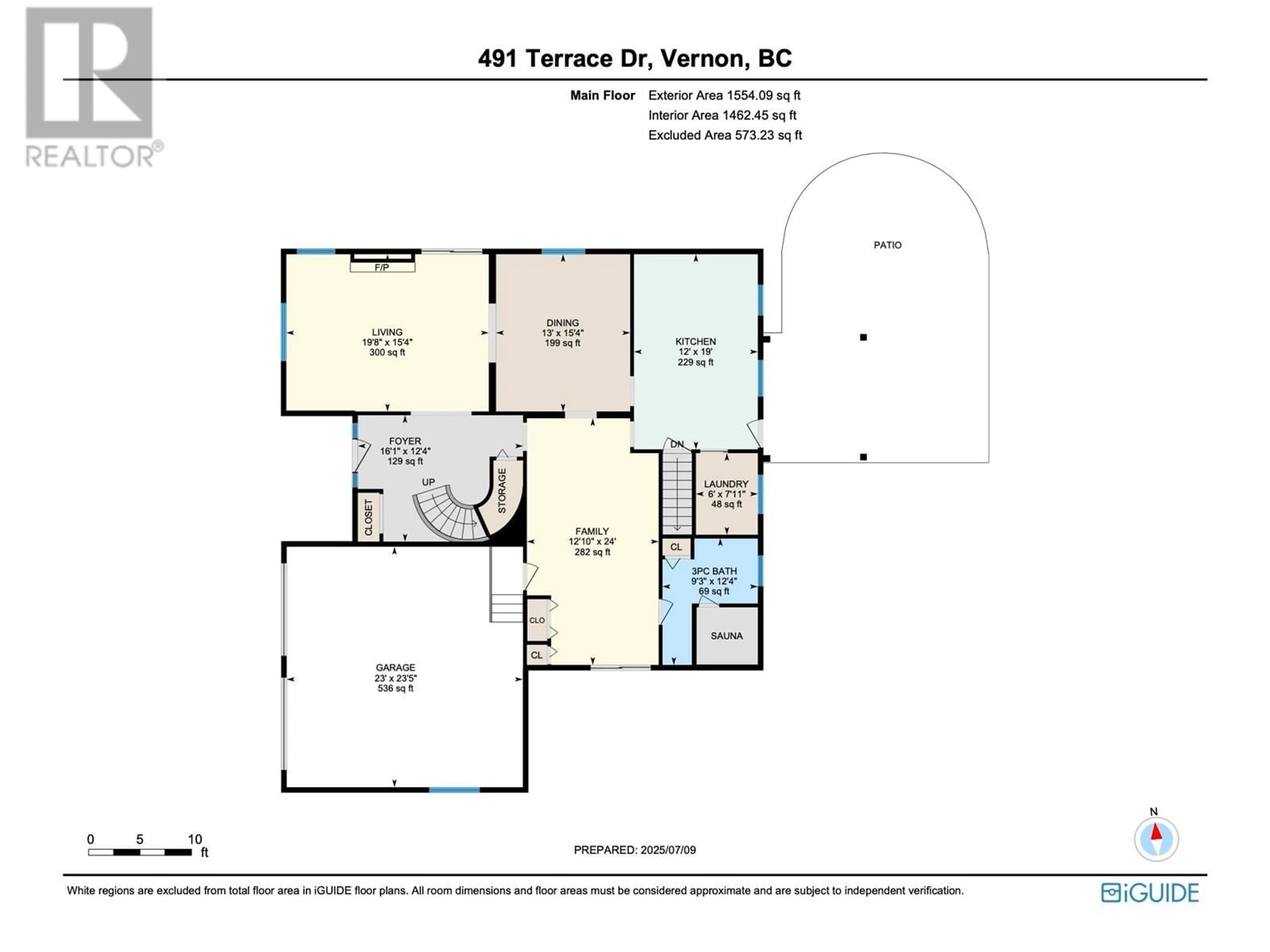 Floor plan for 491 TERRACE DRIVE, Coldstream British Columbia V1B2W9