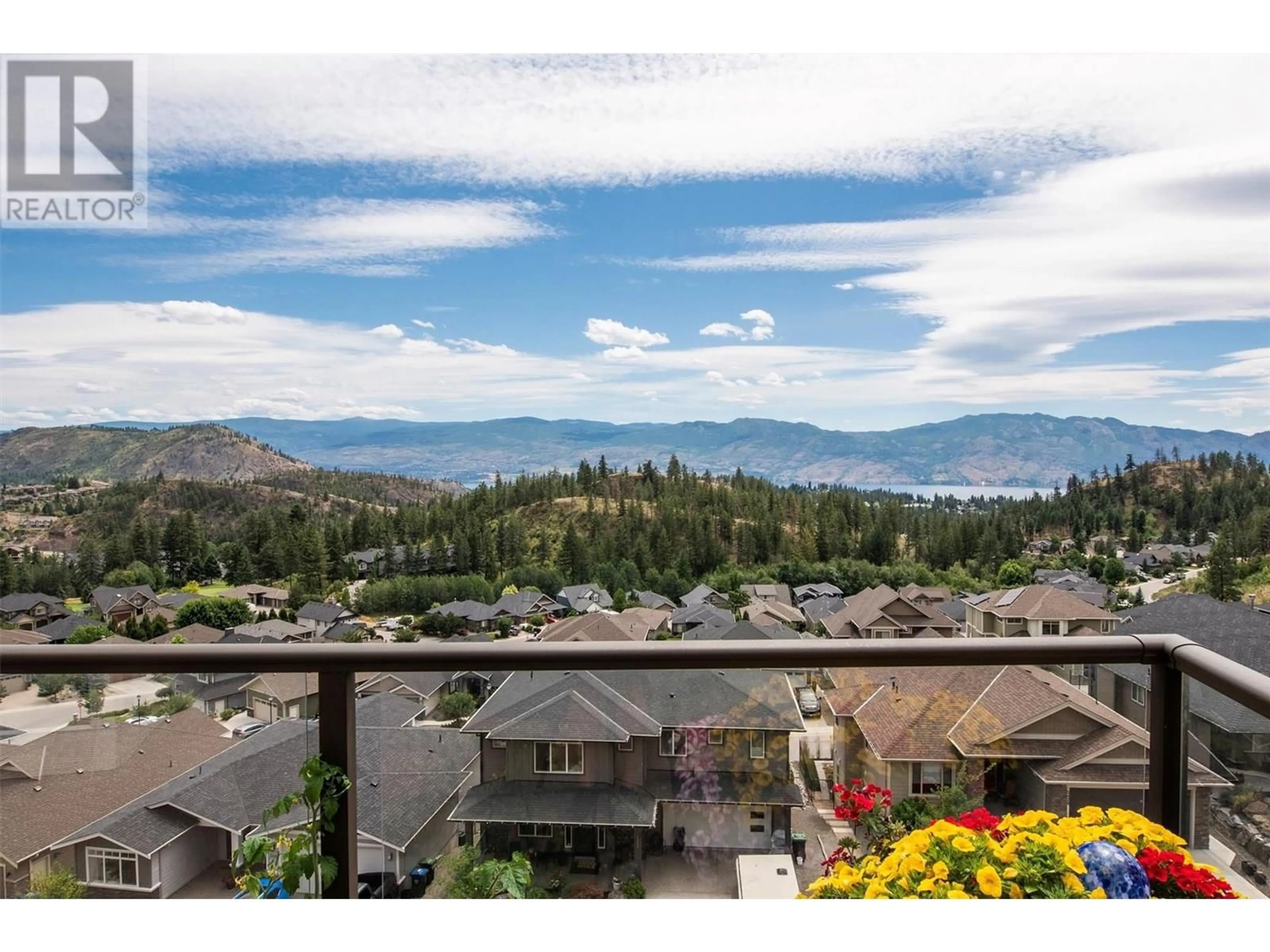 A pic from outside/outdoor area/front of a property/back of a property/a pic from drone, water/lake/river/ocean view for 2373 BIG SKY DRIVE, West Kelowna British Columbia V4T3M2