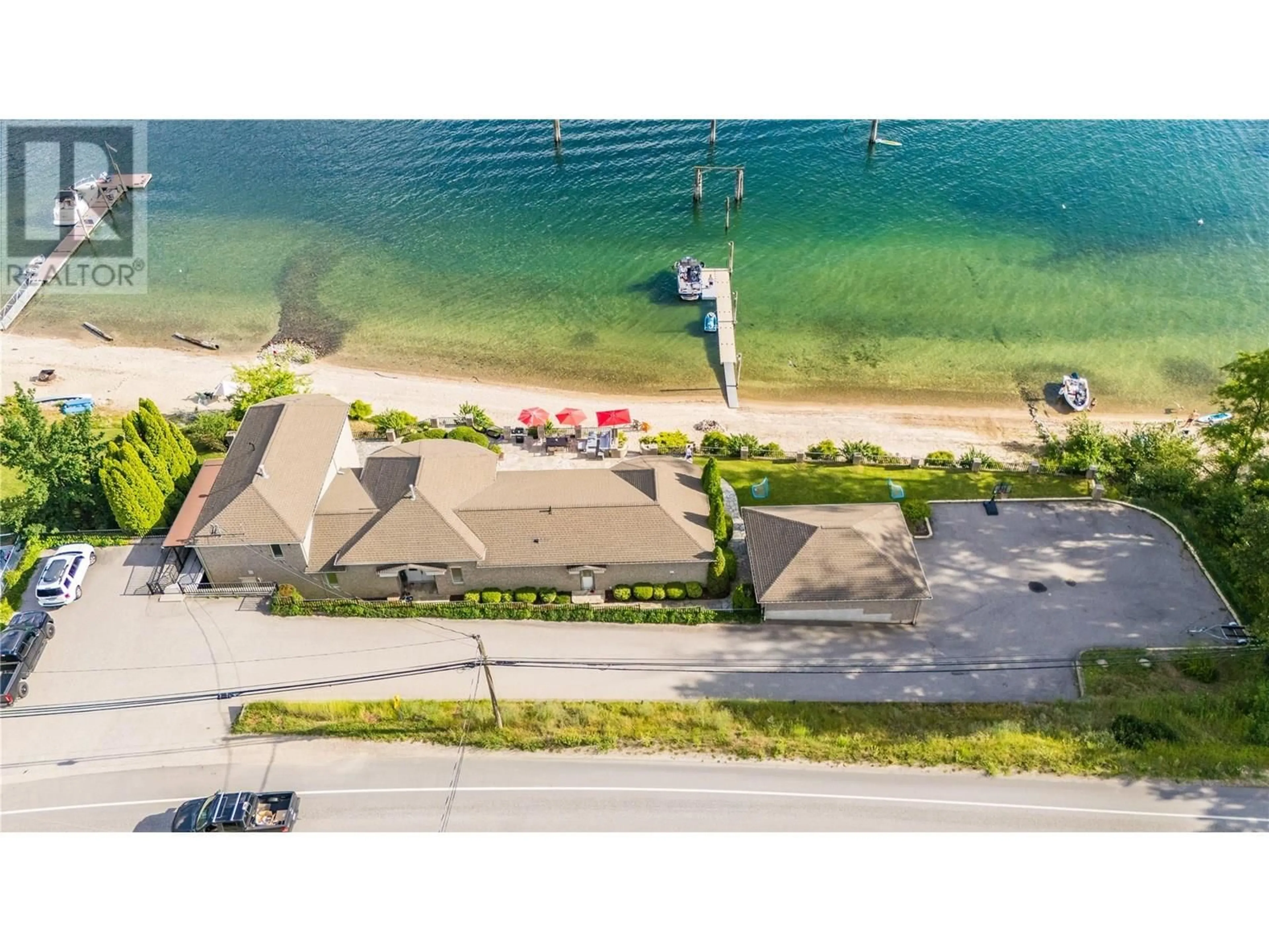 A pic from outside/outdoor area/front of a property/back of a property/a pic from drone, water/lake/river/ocean view for 2614 3A HIGHWAY, Nelson British Columbia V1L6K9