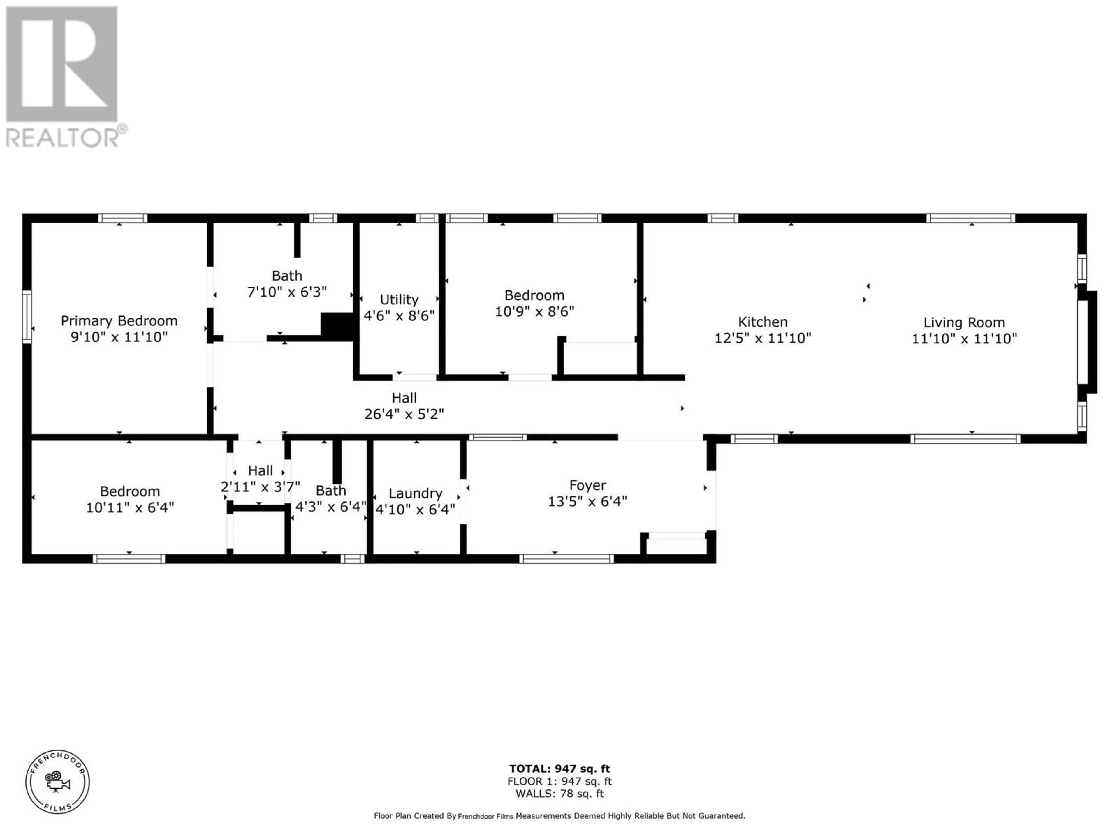 Floor plan for 1264 HOUSTON STREET, Merritt British Columbia V1K1E1