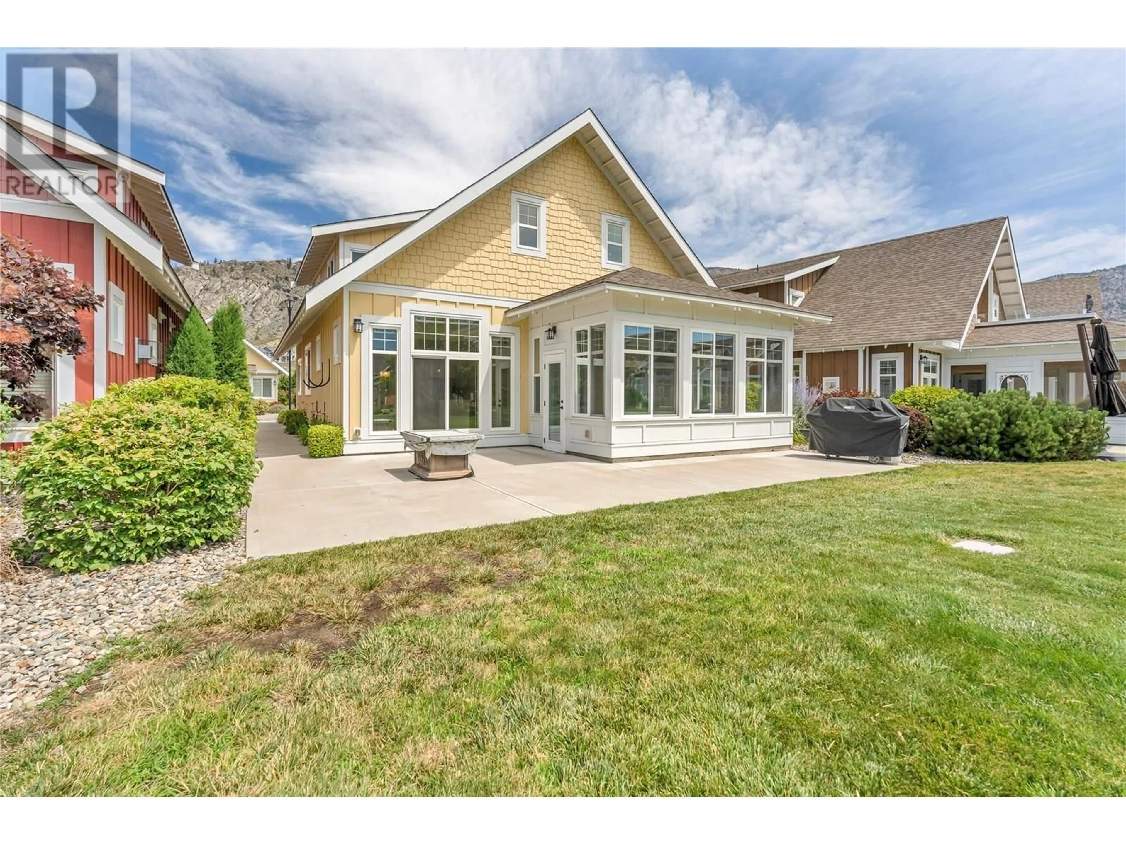 Home with vinyl exterior material, street for 141 - 2450 RADIO TOWER ROAD, Oliver British Columbia V0H1T1