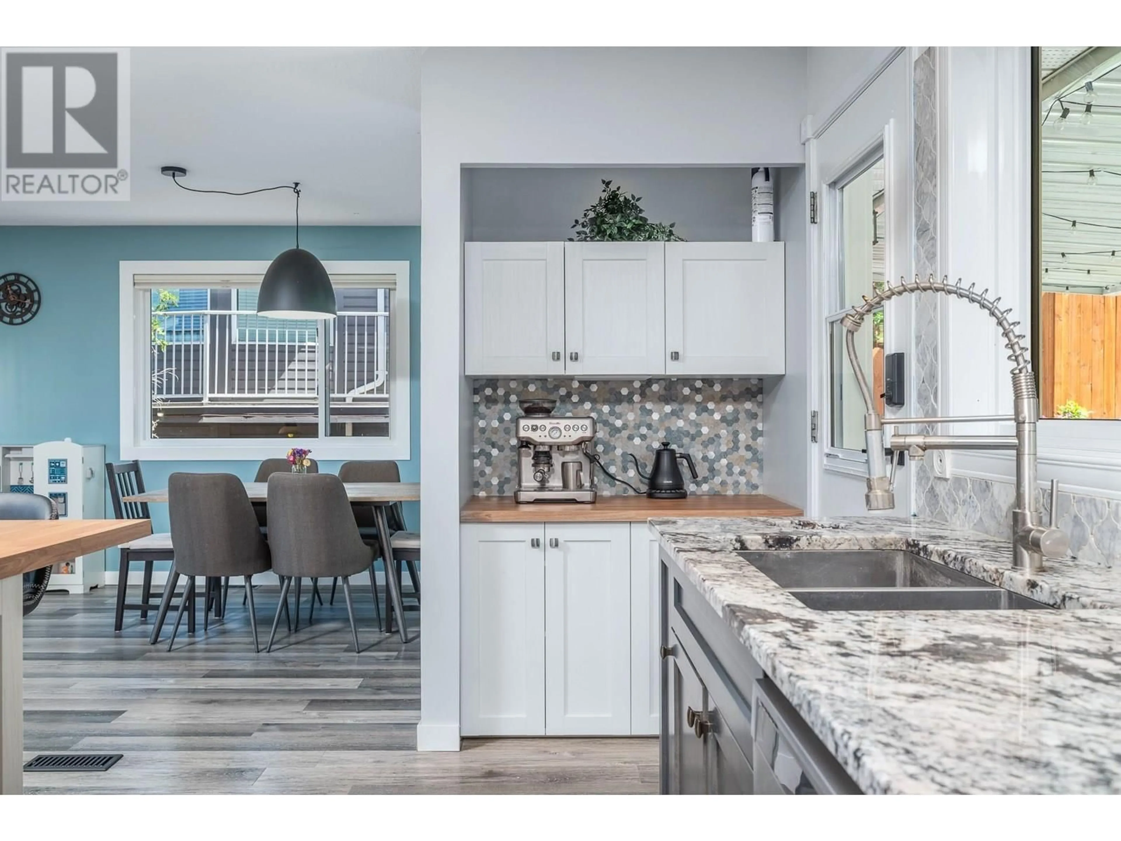 Open concept kitchen, ceramic/tile floor for 4499 CASCADE DRIVE, Vernon British Columbia V1T8J7