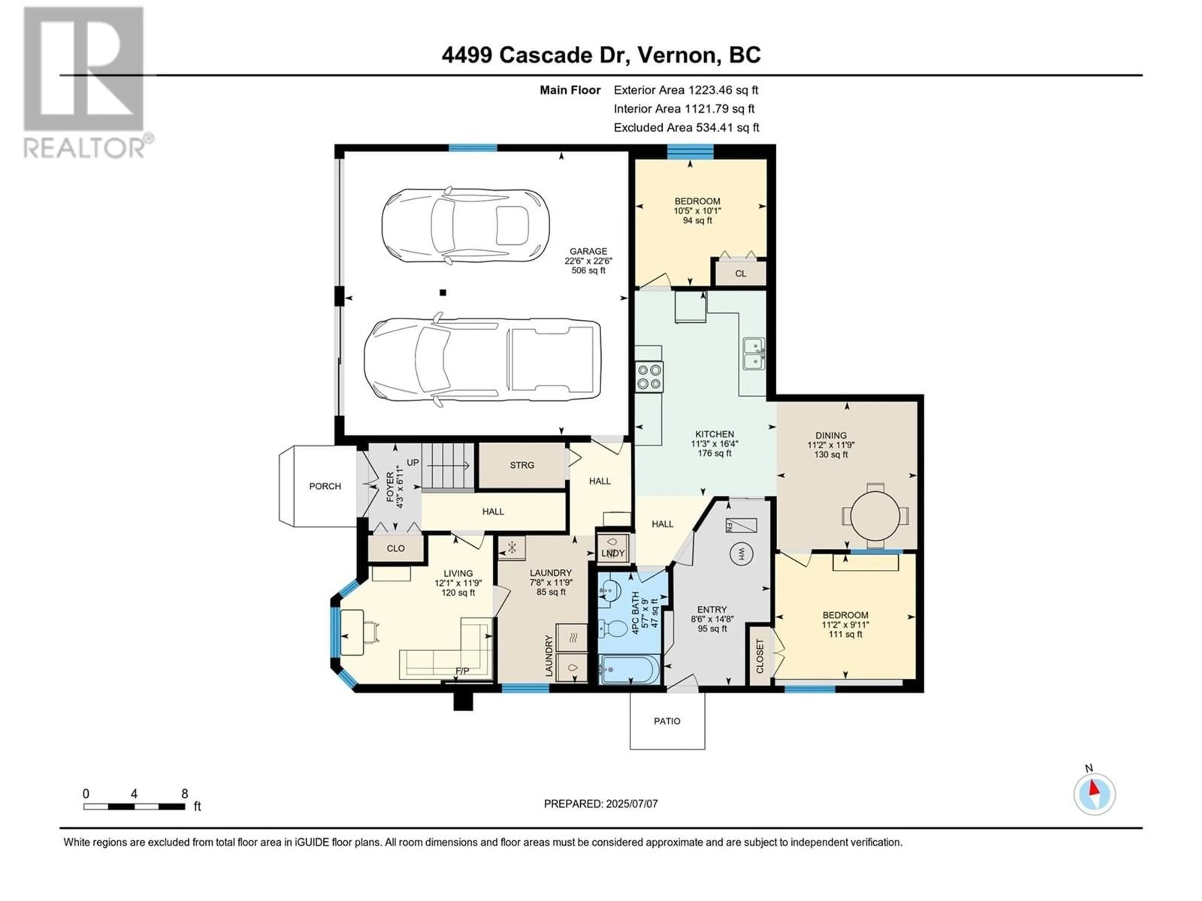 Floor plan for 4499 CASCADE DRIVE, Vernon British Columbia V1T8J7