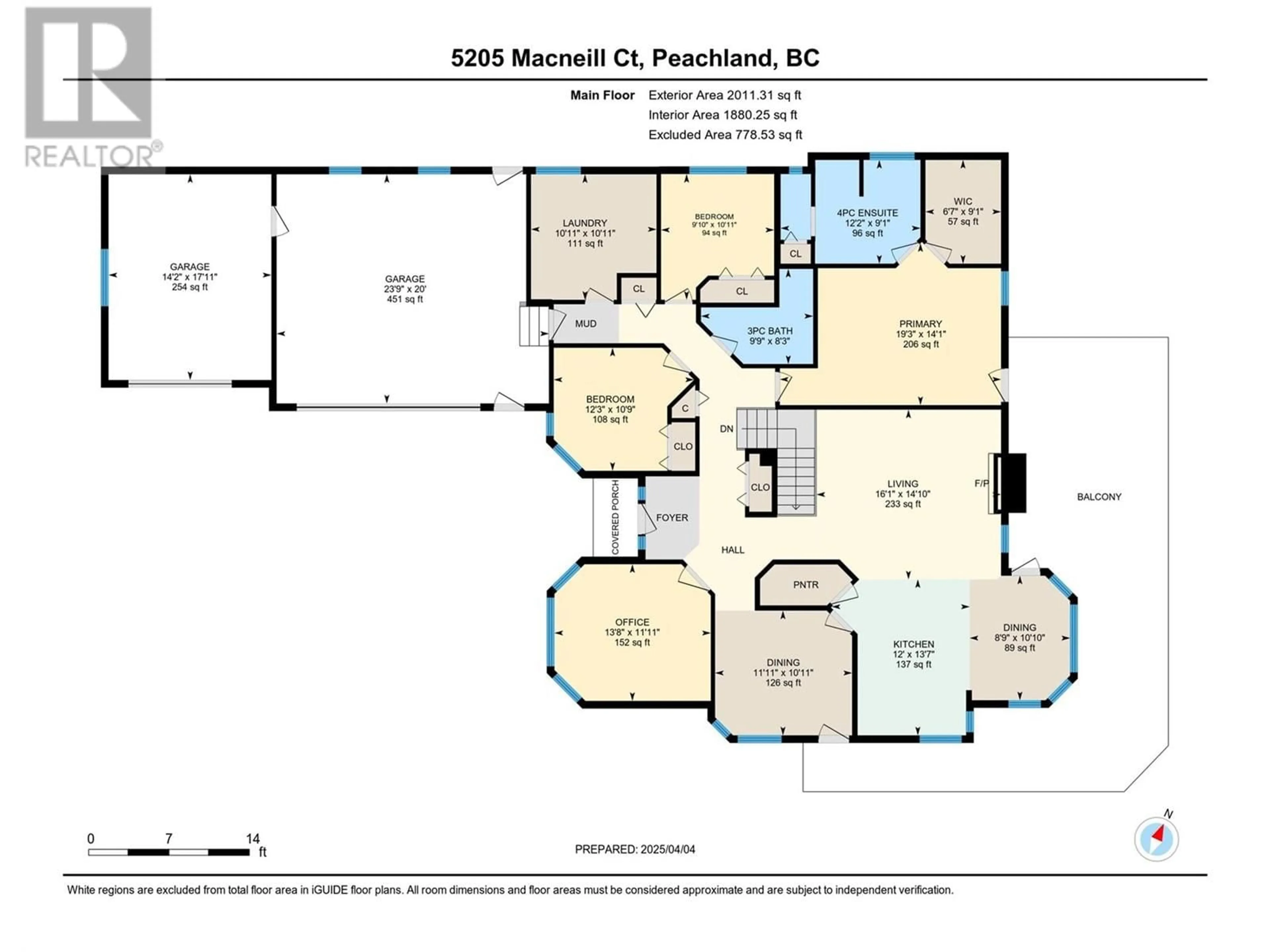 Floor plan for 5205 MACNEILL COURT, Peachland British Columbia V0H1X2
