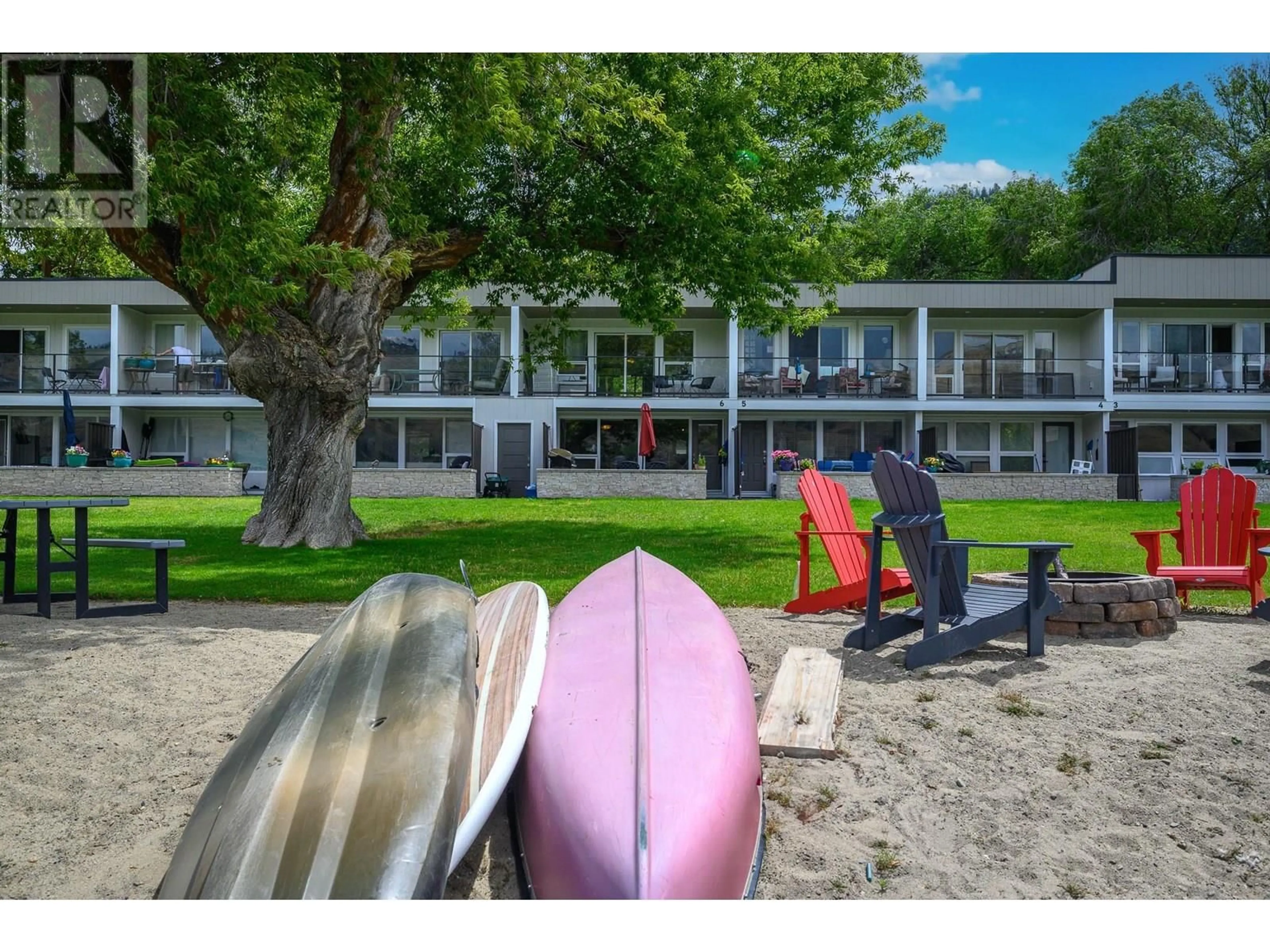 A pic from outside/outdoor area/front of a property/back of a property/a pic from drone, water/lake/river/ocean view for 6 - 7779 OKANAGAN LANDING ROAD, Vernon British Columbia V1H1L4