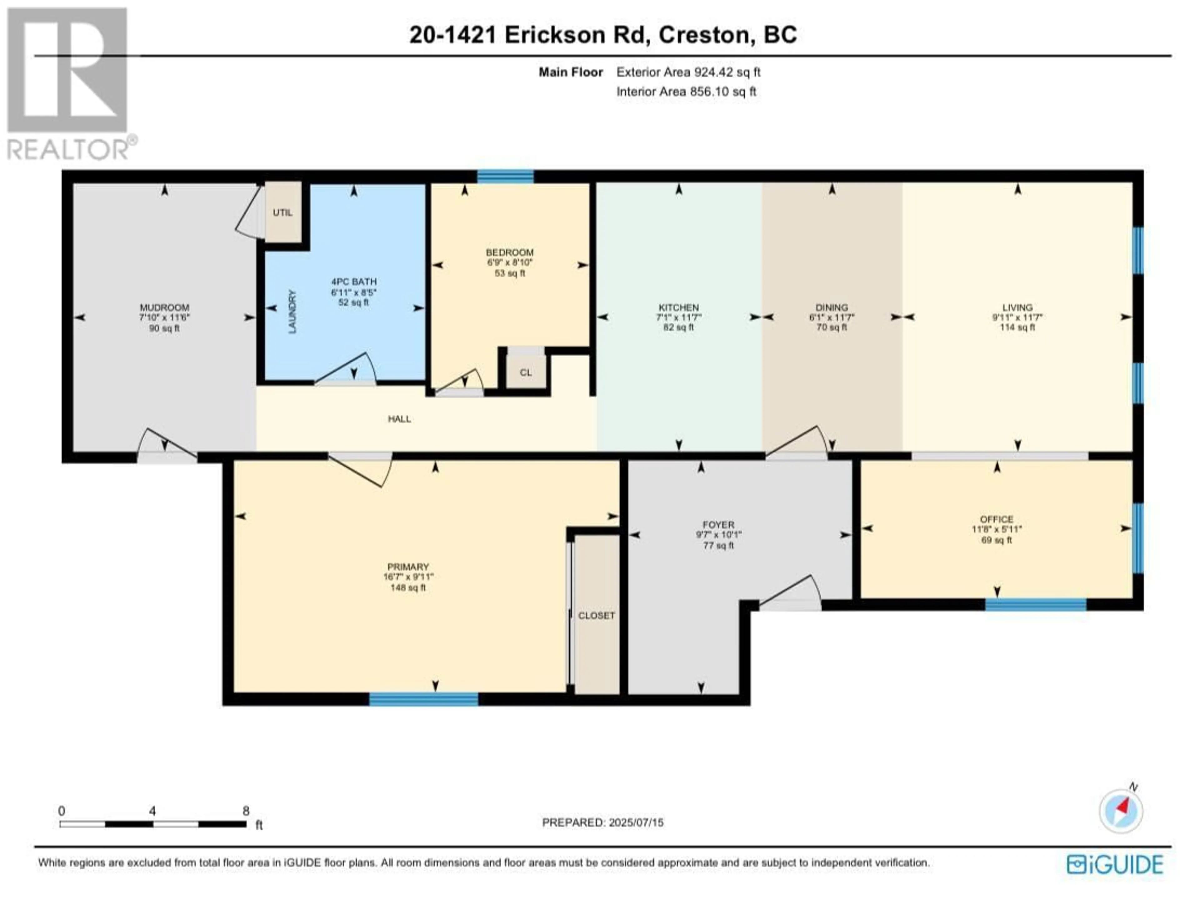 Floor plan for 20 - 1421 ERICKSON ROAD, Erickson British Columbia V0B1G1