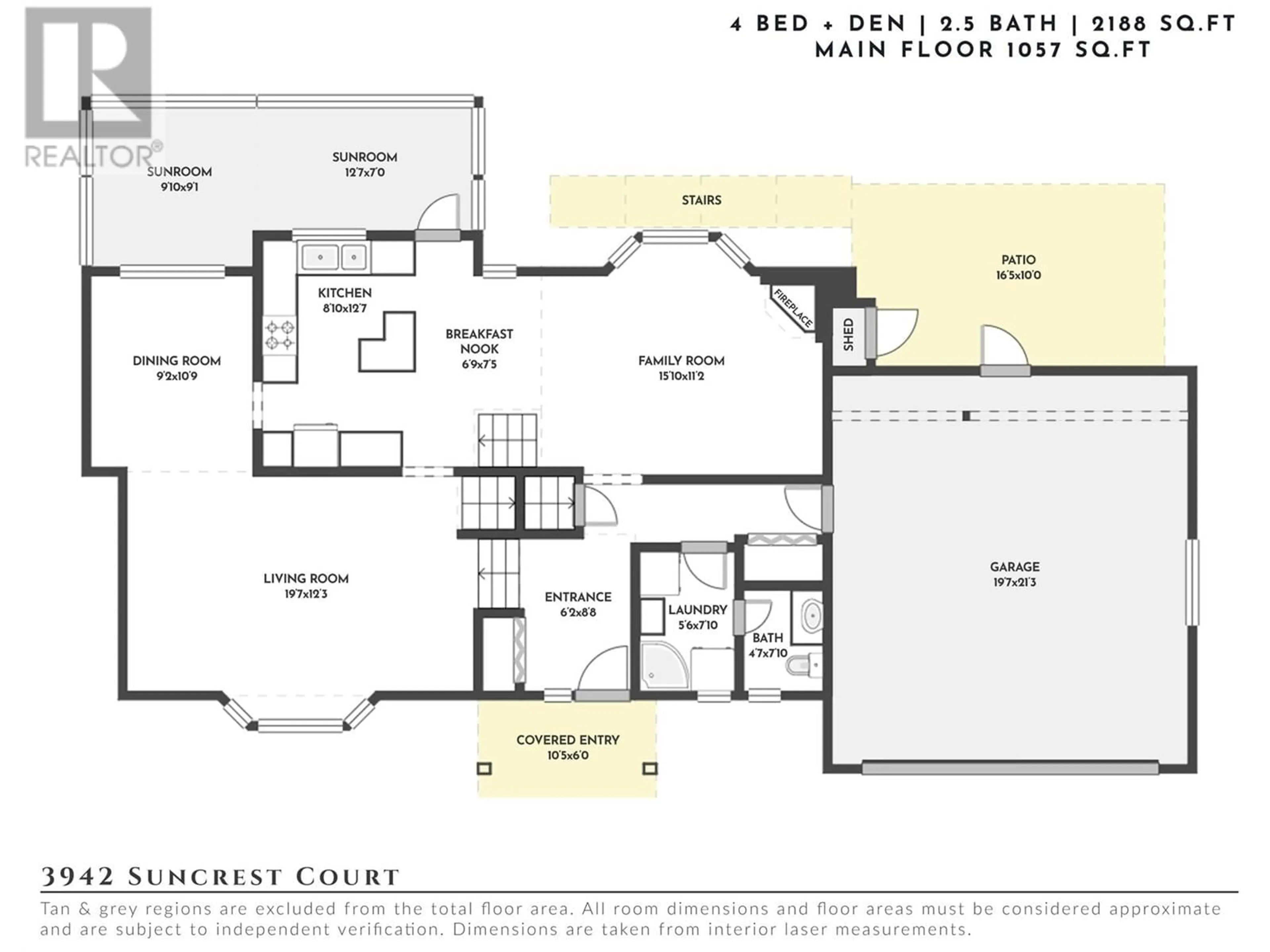Floor plan for 3942 SUNCREST COURT, Kelowna British Columbia V1W4E8