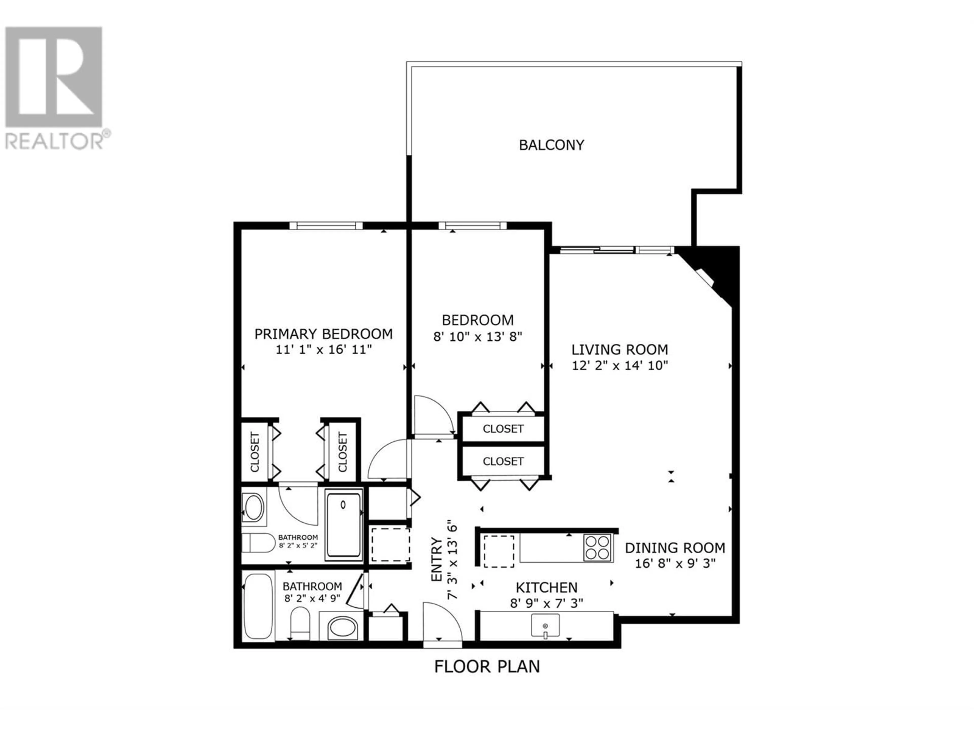 Floor plan for 112 - 1056 BERNARD AVENUE, Kelowna British Columbia V1Y8L7