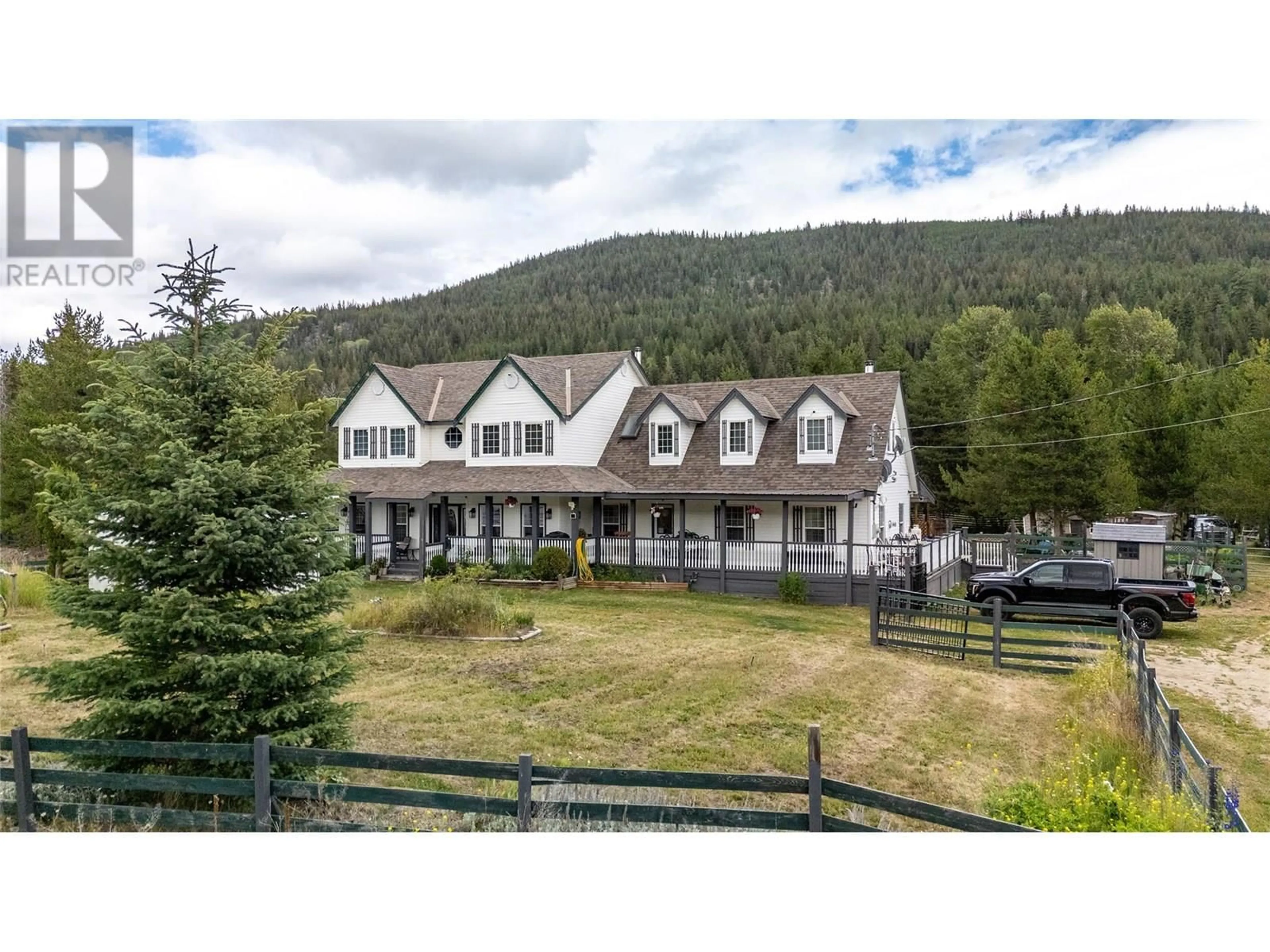 A pic from outside/outdoor area/front of a property/back of a property/a pic from drone, mountain view for 2397 PRINCETON SUMMERLAND ROAD, Princeton British Columbia V0X1W0