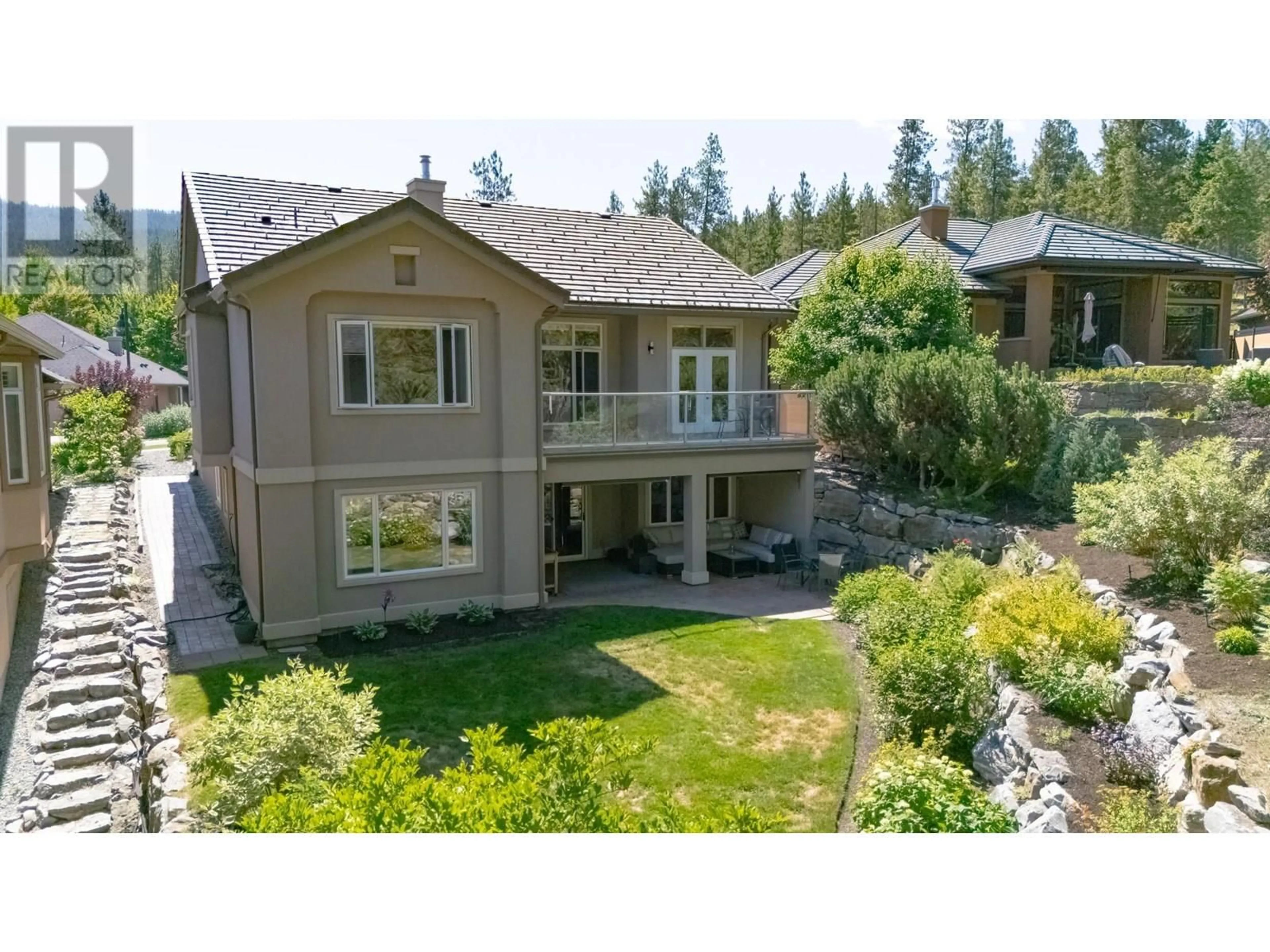 A pic from outside/outdoor area/front of a property/back of a property/a pic from drone, unknown for 4432 GALLAGHERS FOREST SOUTH, Kelowna British Columbia V1W4X3