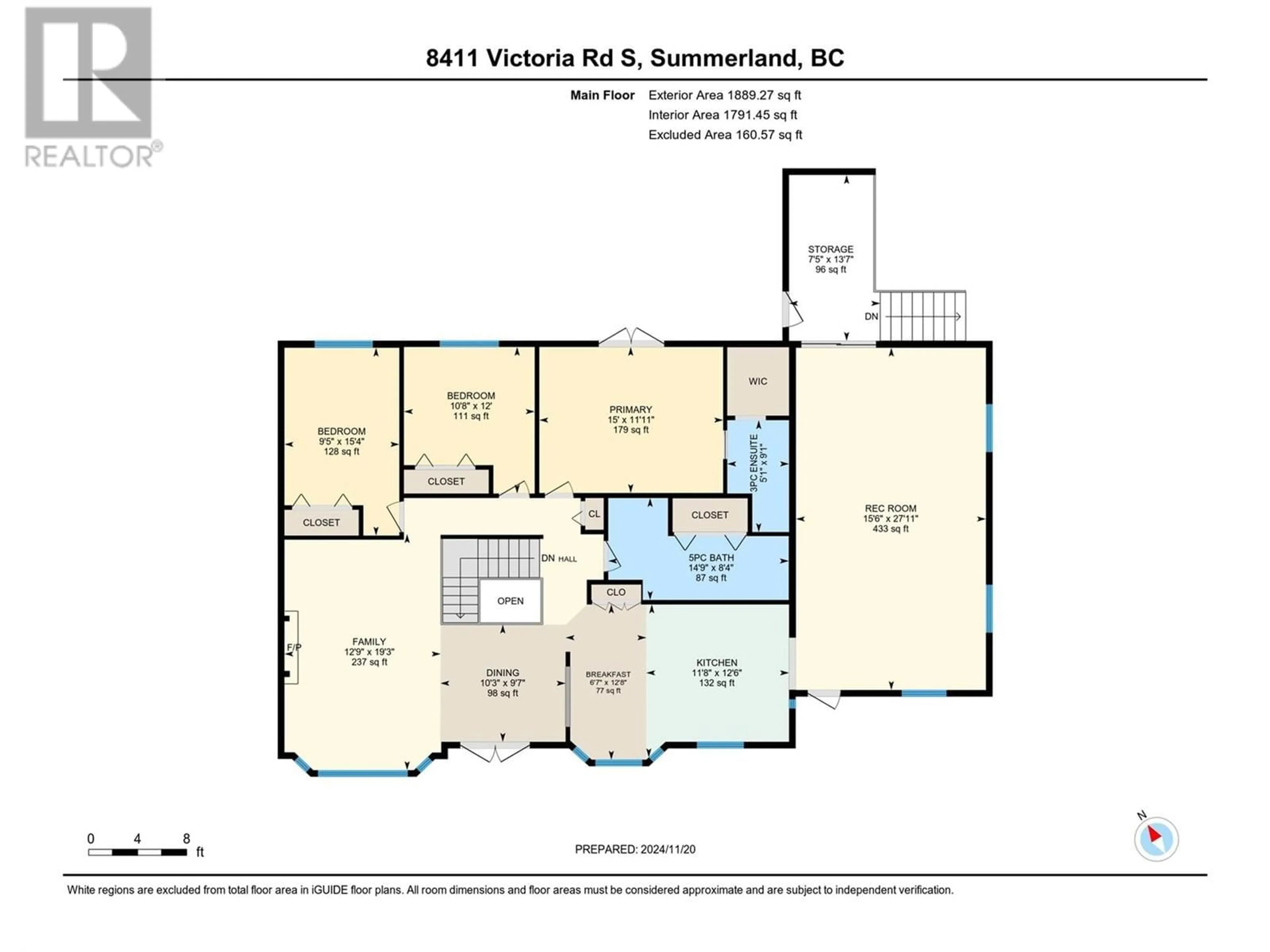 Floor plan for 8411 VICTORIA ROAD SOUTH, Summerland British Columbia V0H1Z2
