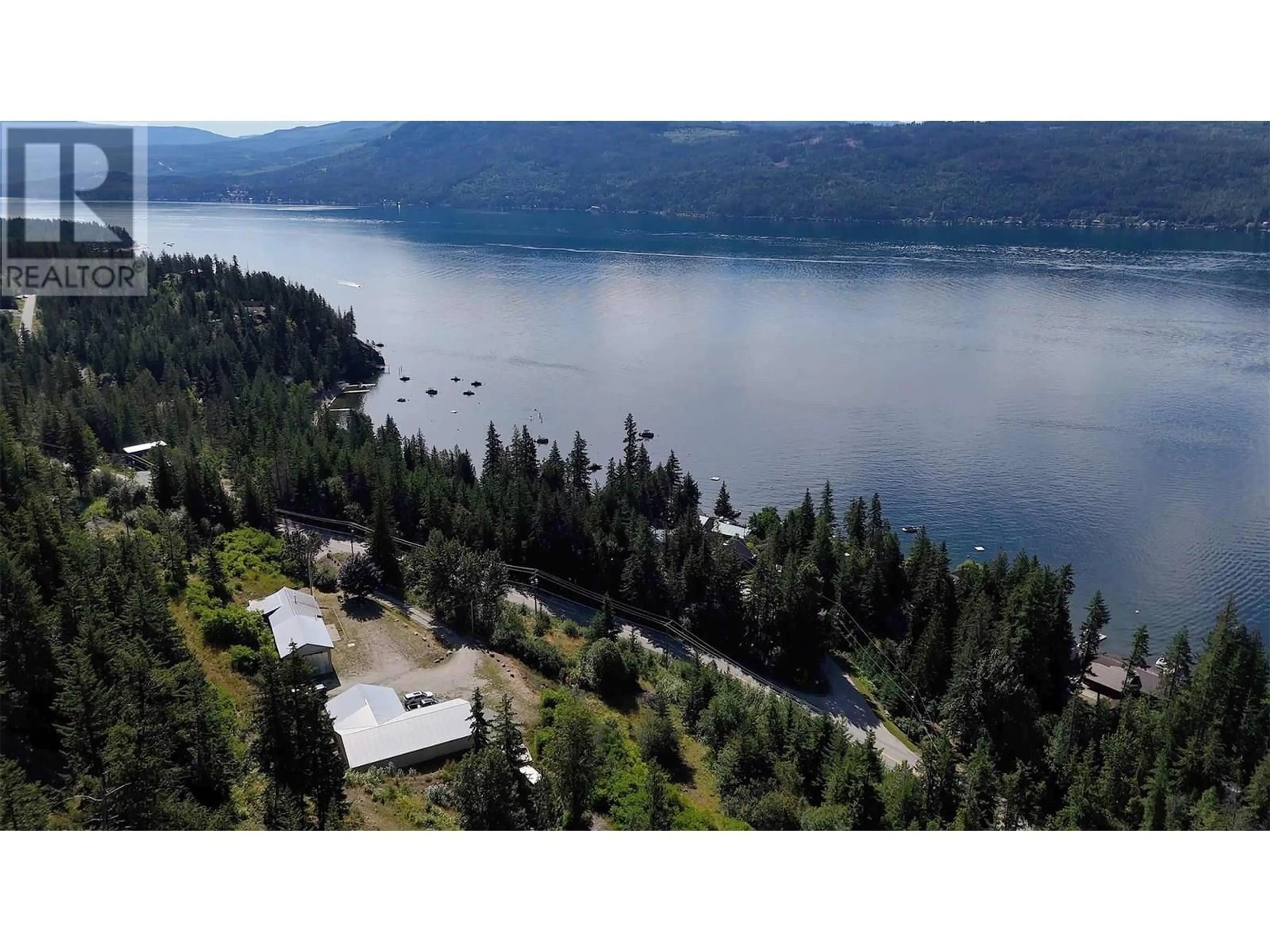 A pic from outside/outdoor area/front of a property/back of a property/a pic from drone, water/lake/river/ocean view for 5795 SQUILAX-ANGLEMONT ROAD, Celista British Columbia V0E1M6