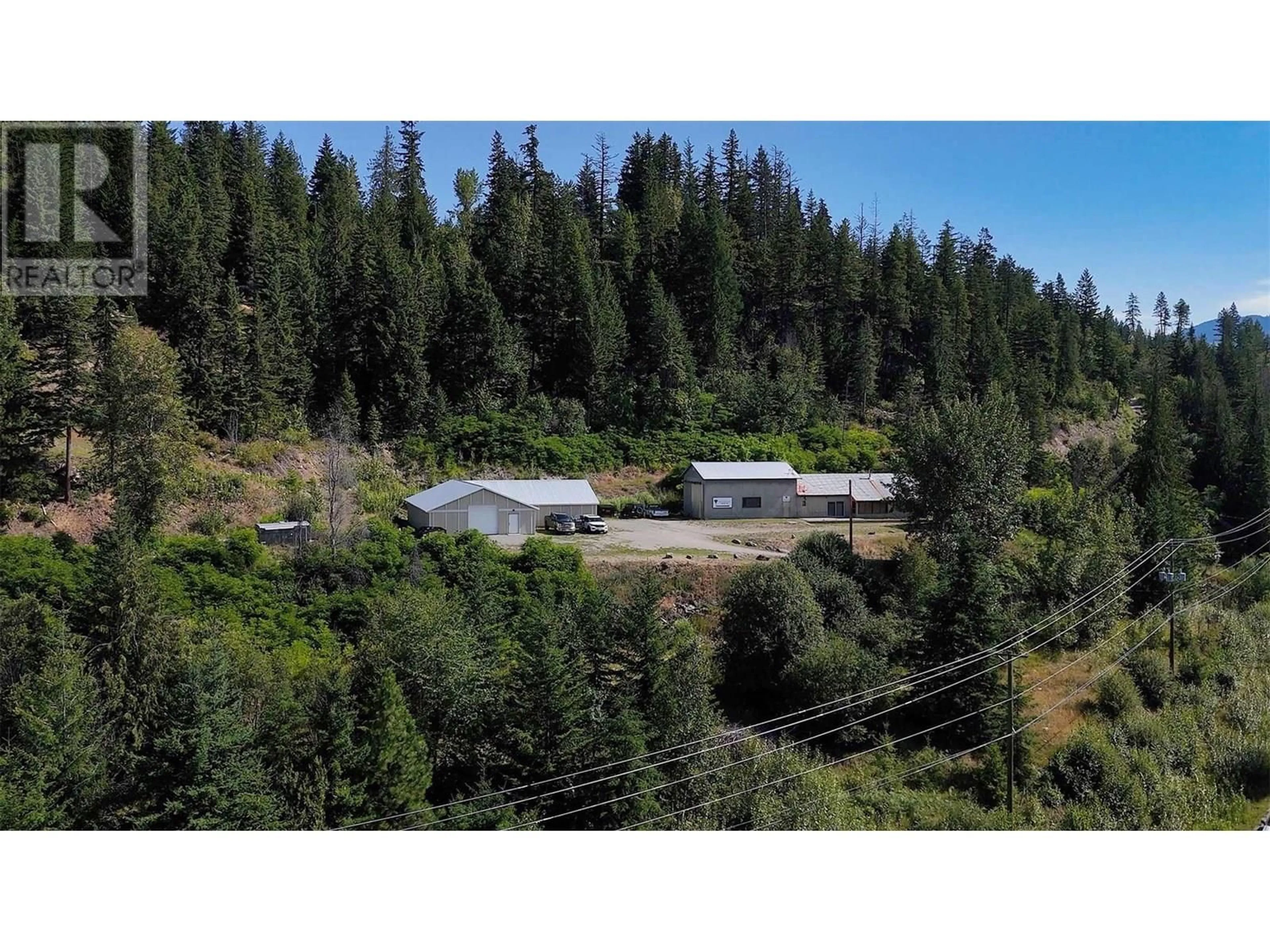 A pic from outside/outdoor area/front of a property/back of a property/a pic from drone, forest/trees view for 5795 SQUILAX-ANGLEMONT ROAD, Celista British Columbia V0E1M6