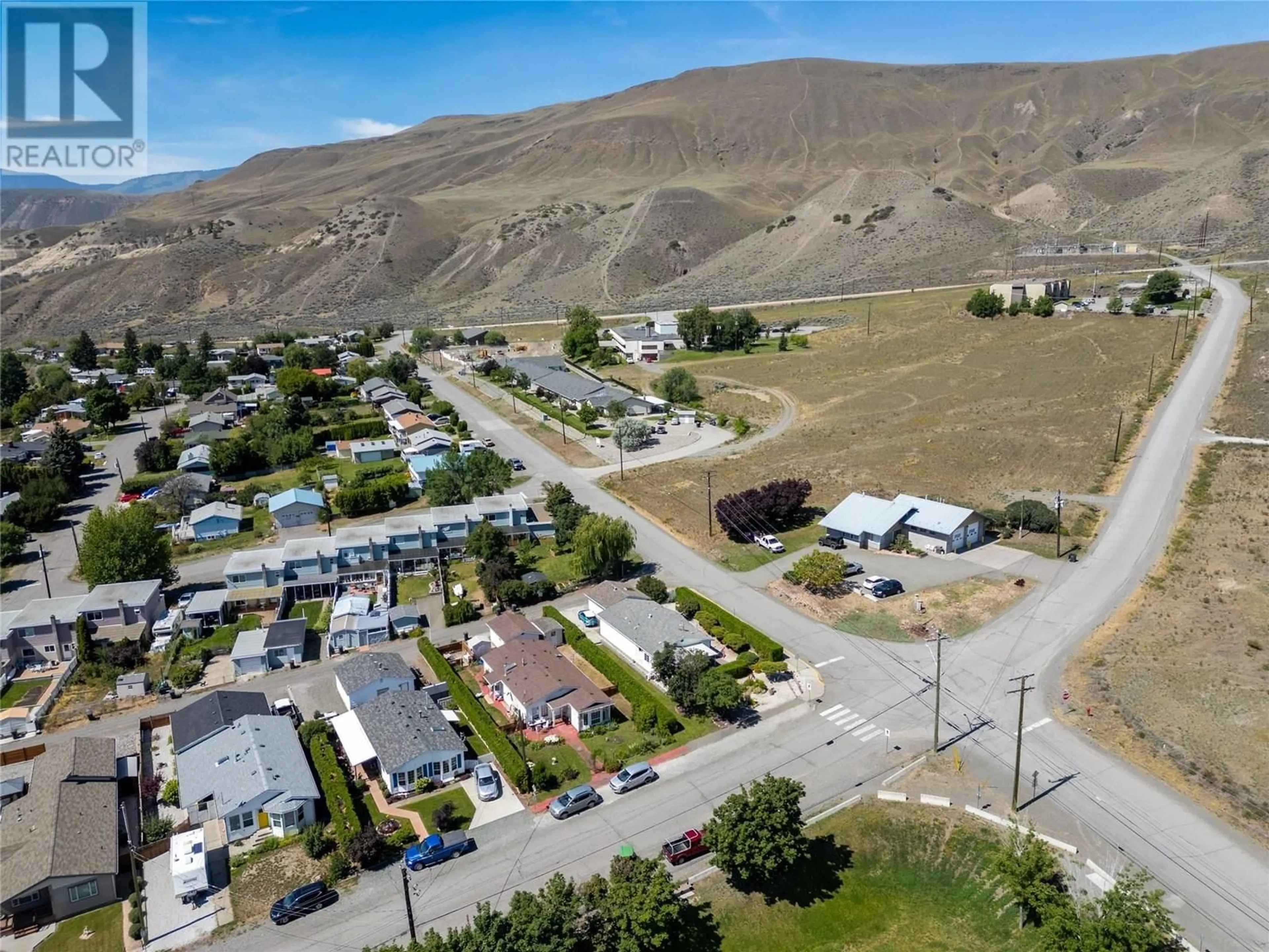 A pic from outside/outdoor area/front of a property/back of a property/a pic from drone, mountain view for 1396 GOVERNMENT STREET, Ashcroft British Columbia V0K1A0