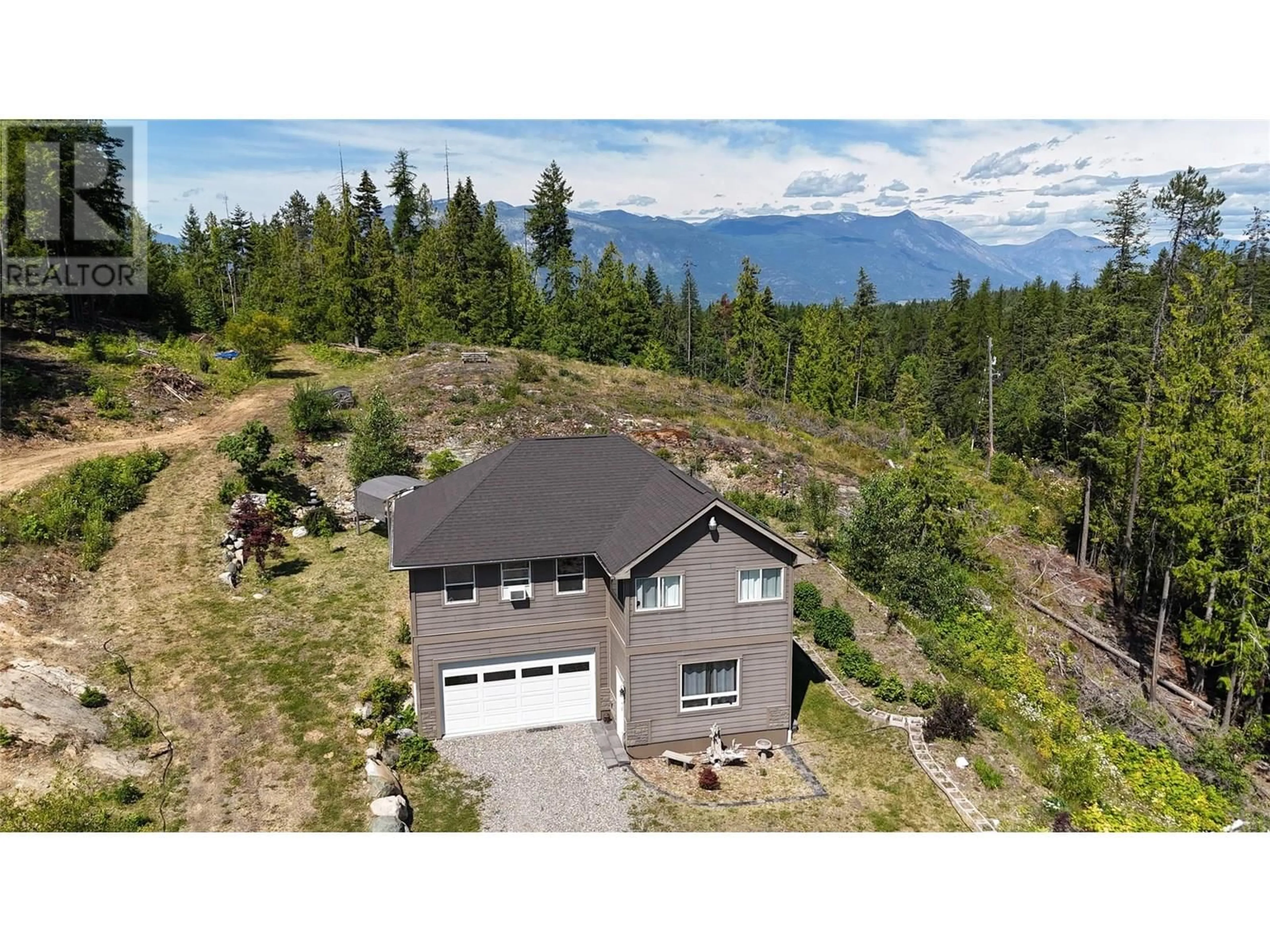 A pic from outside/outdoor area/front of a property/back of a property/a pic from drone, mountain view for 615 LAKEVIEW ARROWCREEK ROAD, Creston British Columbia V0B1G8