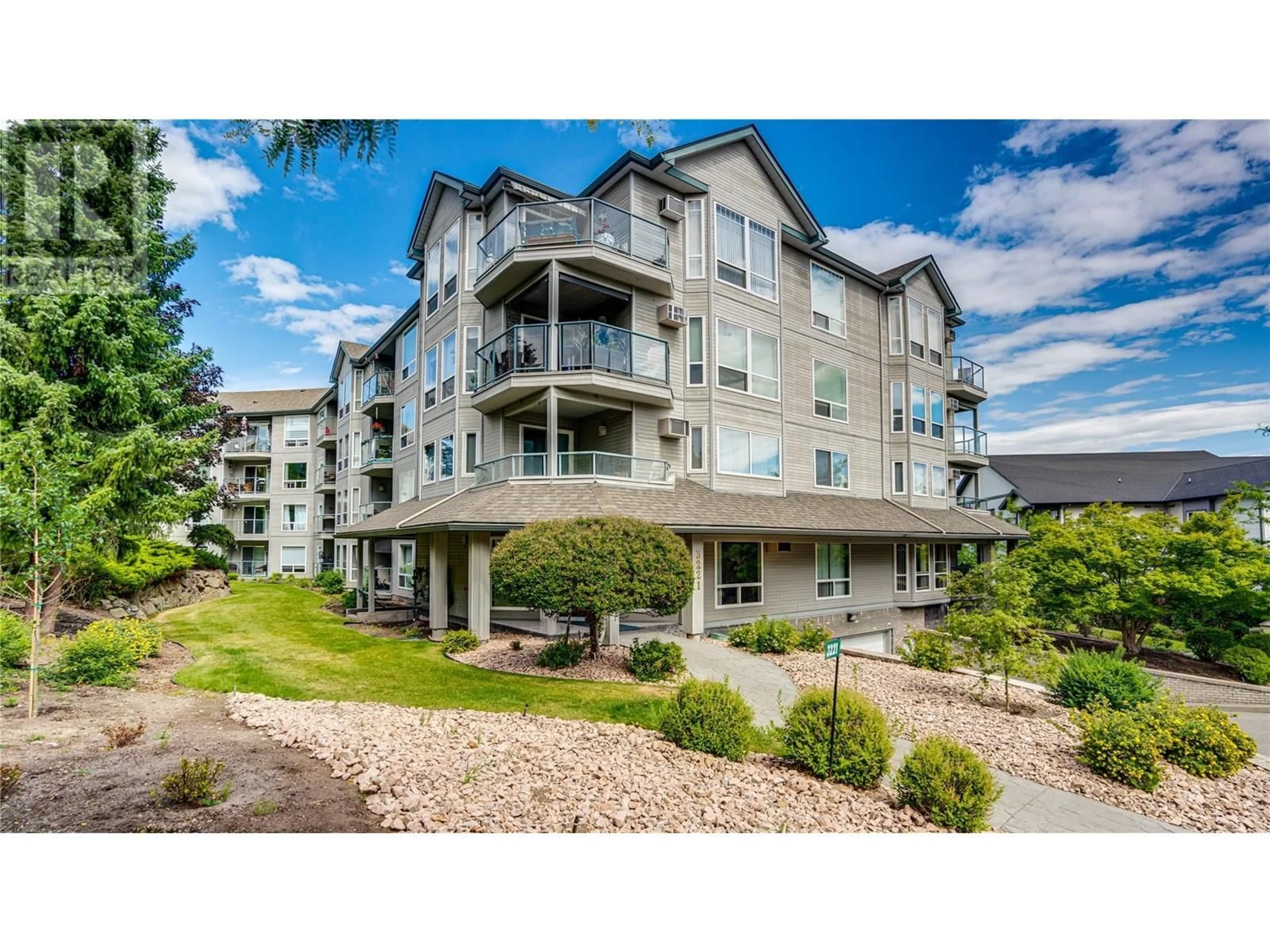 A pic from outside/outdoor area/front of a property/back of a property/a pic from drone, water/lake/river/ocean view for 110 - 3221 CENTENNIAL DRIVE, Vernon British Columbia V1T2T8