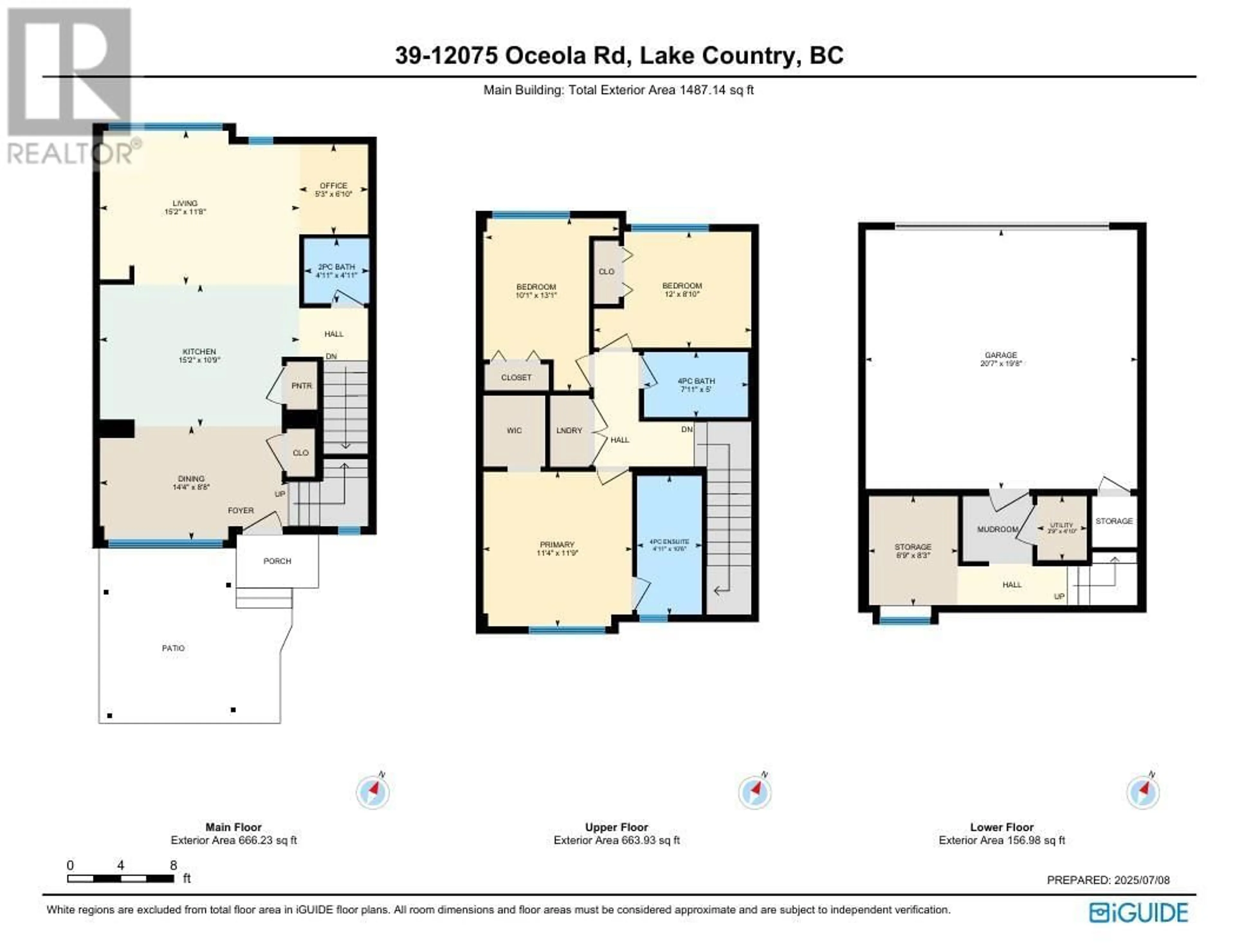 Floor plan for 39 - 12075 OCEOLA ROAD, Lake Country British Columbia V4V0A7