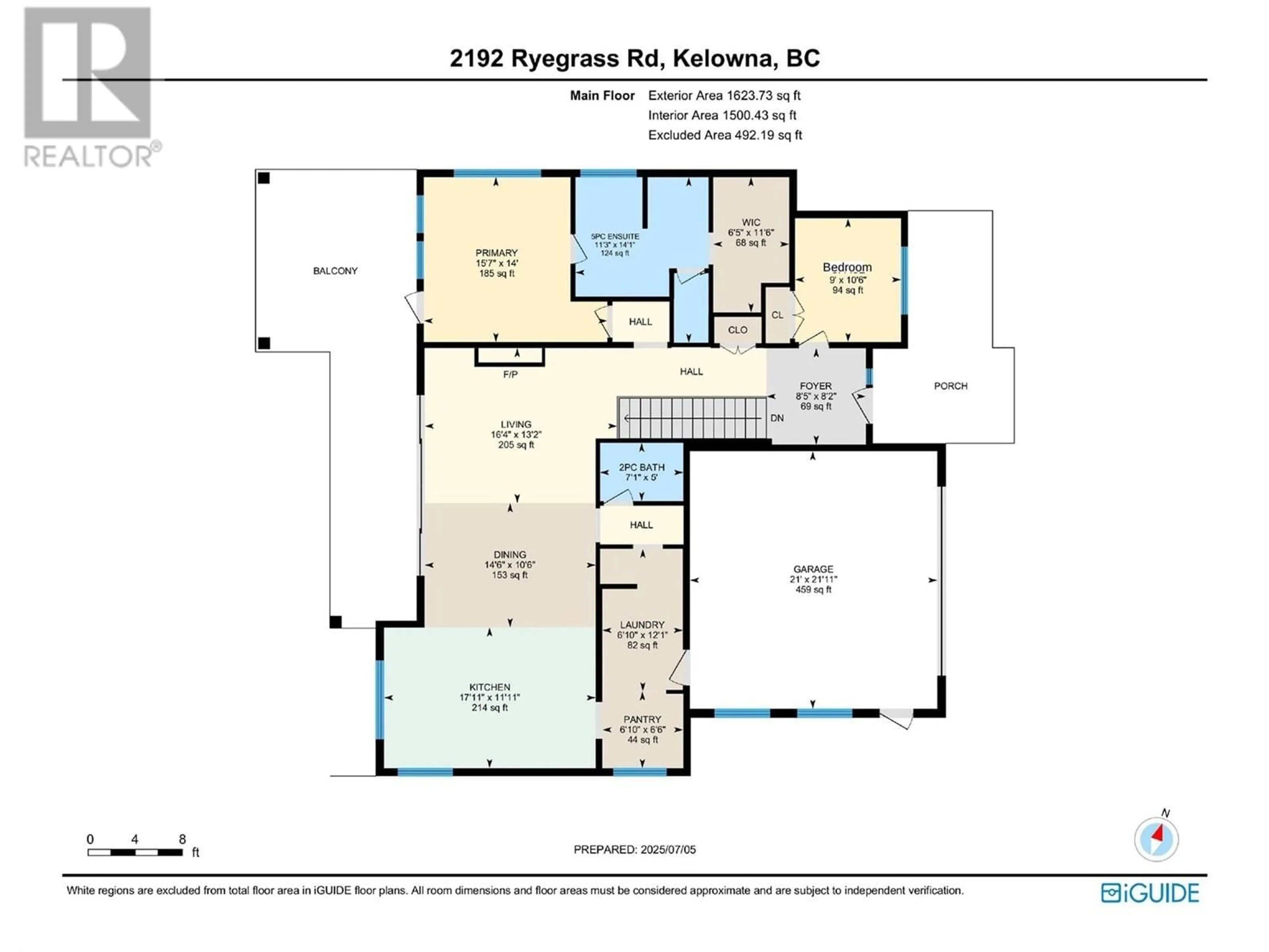 Floor plan for 2192 RYEGRASS ROAD, Kelowna British Columbia V1P0A2