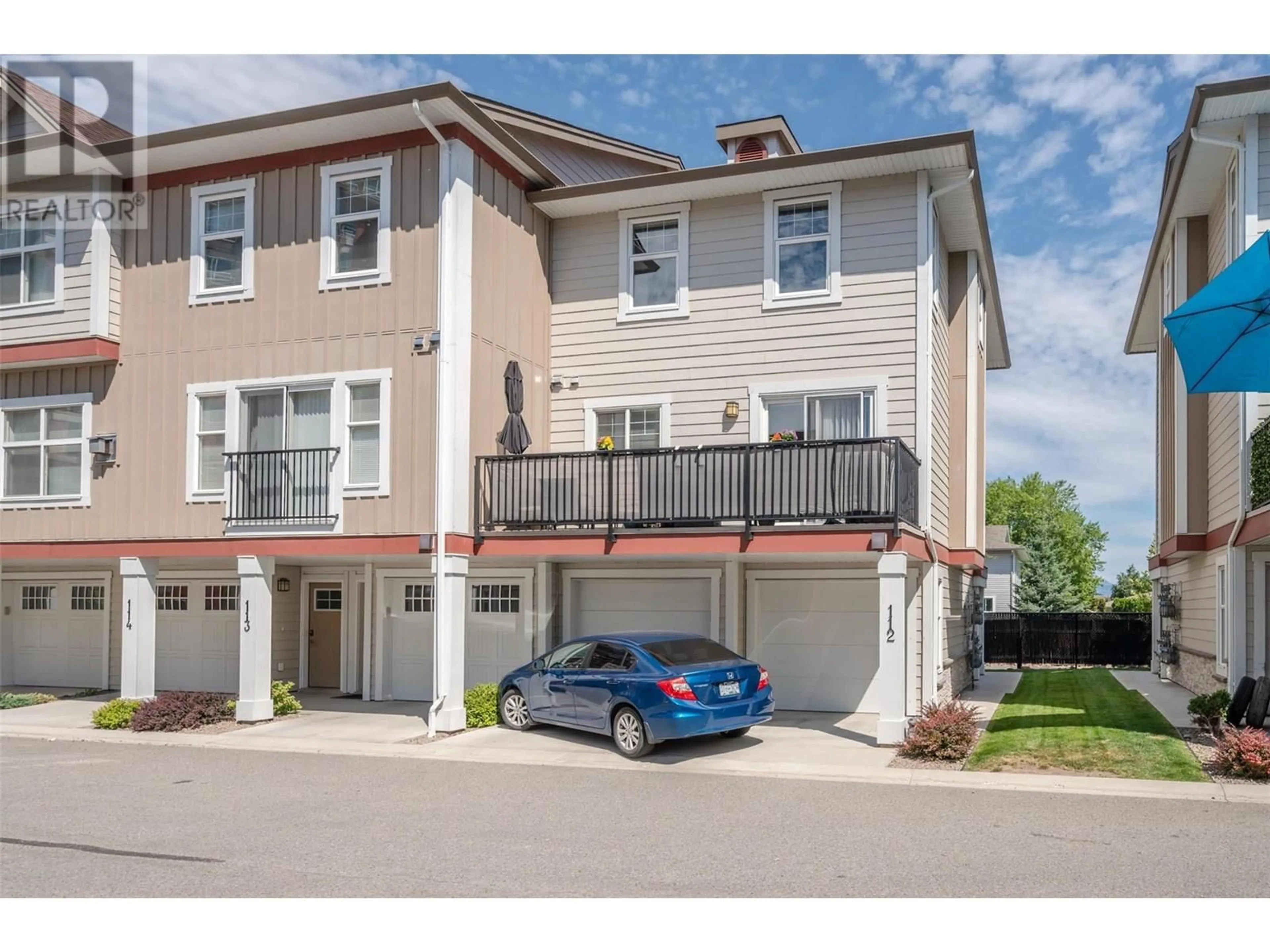 A pic from outside/outdoor area/front of a property/back of a property/a pic from drone, street for 112 - 3363 WILSON STREET, Penticton British Columbia V2A9G7