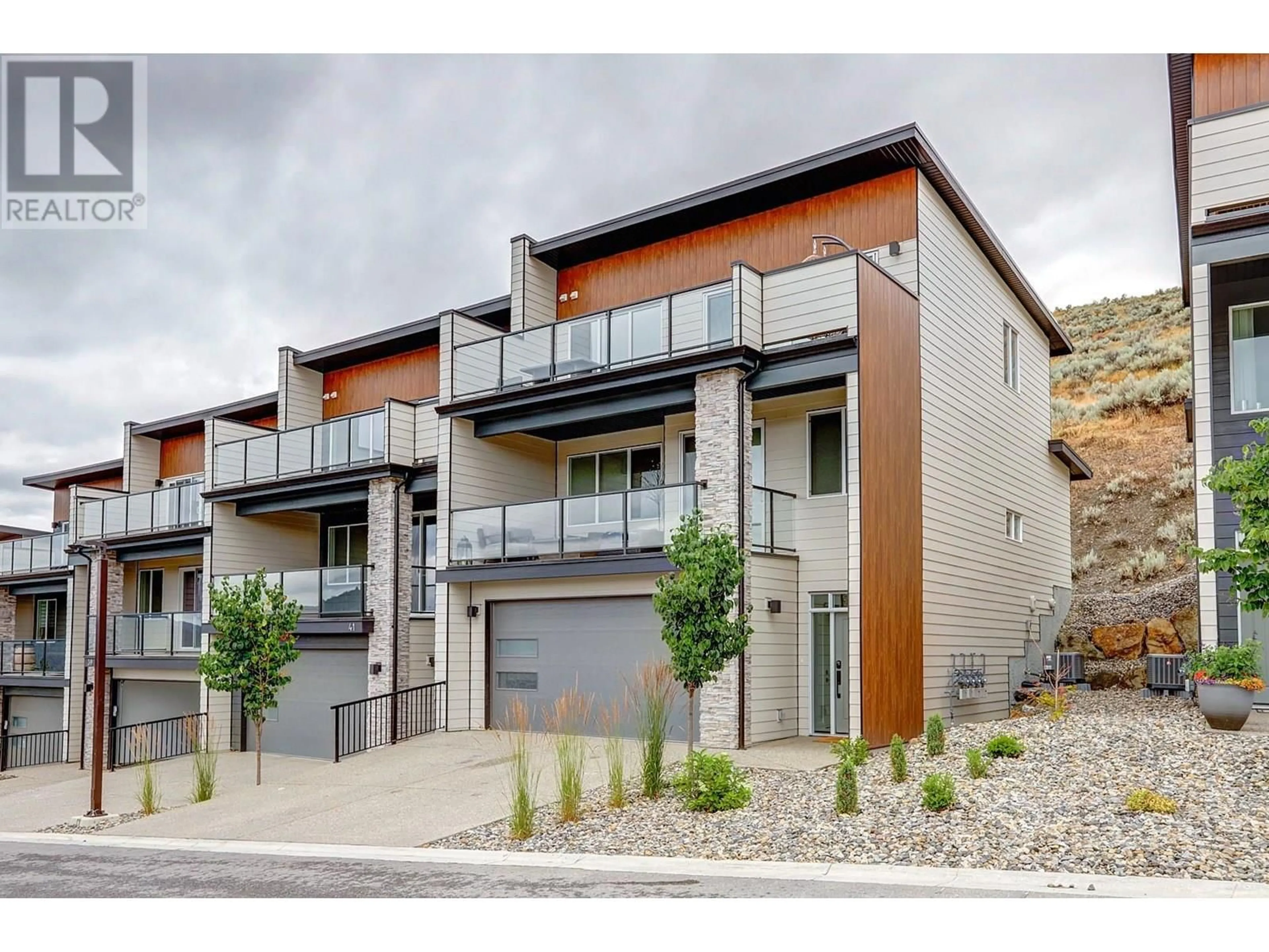 Home with brick exterior material, street for 43 - 7735 OKANAGAN HILLS BOULEVARD, Vernon British Columbia V1H0A7