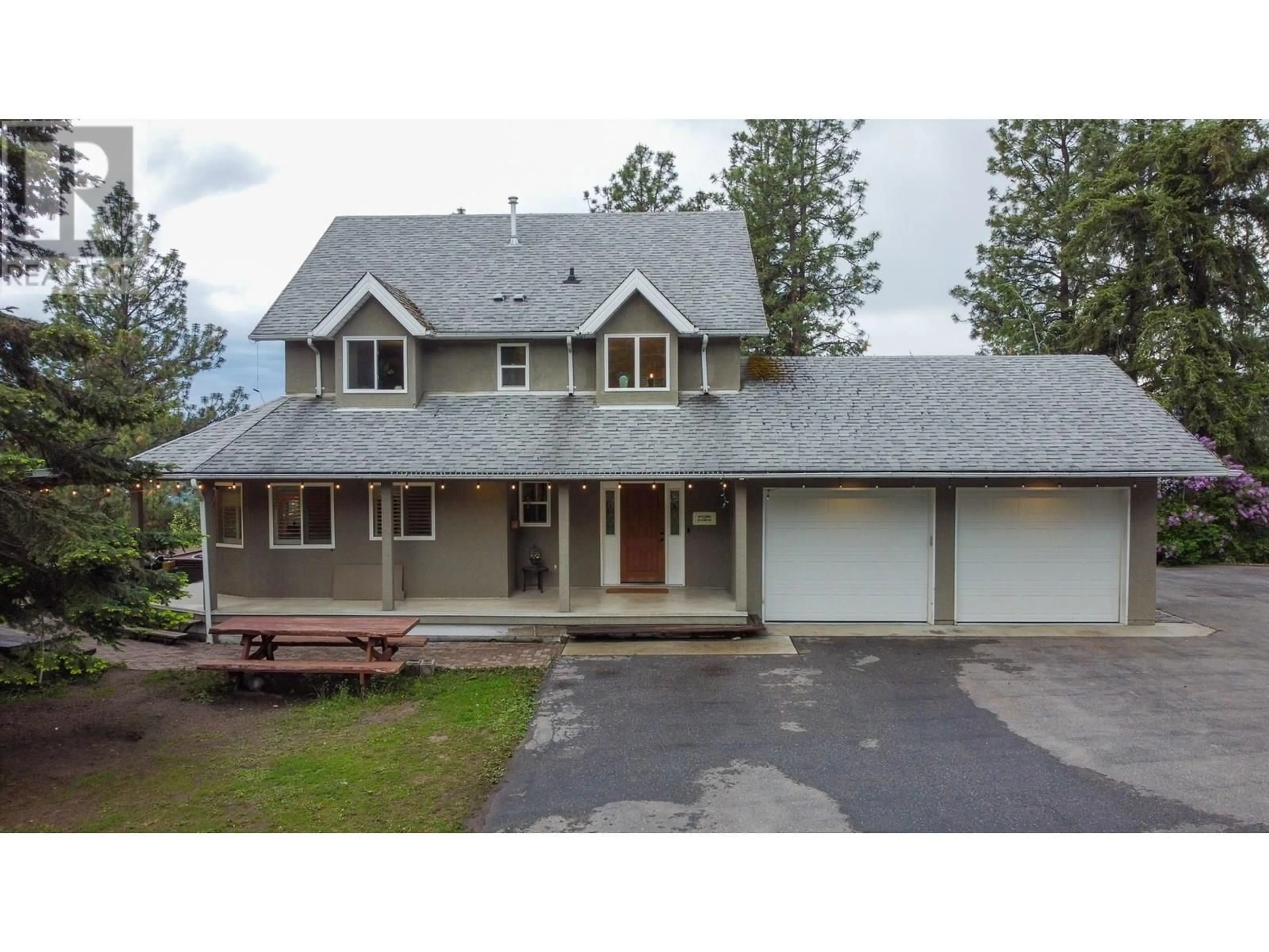 A pic from outside/outdoor area/front of a property/back of a property/a pic from drone, unknown for 5700 RANCH ROAD, Vernon British Columbia V1B3J9