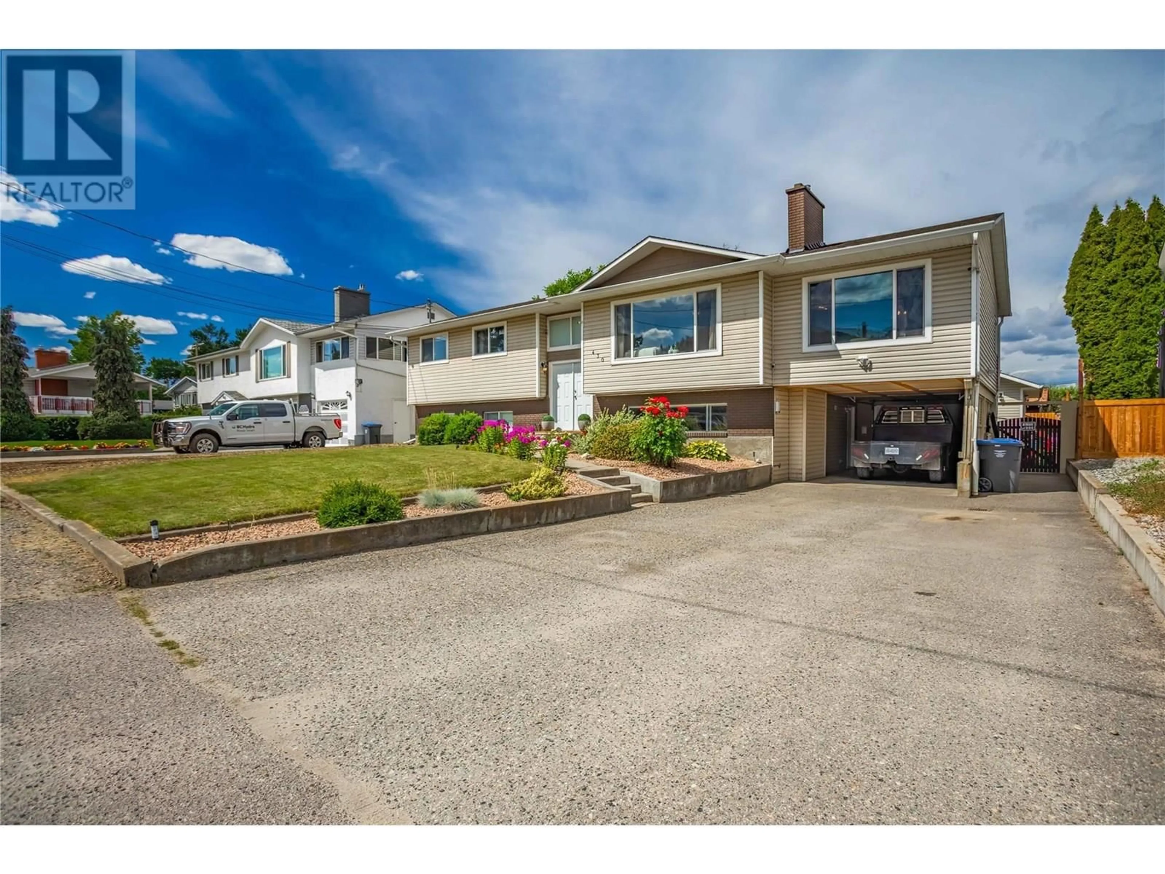 A pic from outside/outdoor area/front of a property/back of a property/a pic from drone, street for 430 MOLNAR ROAD, Kelowna British Columbia V1X5H6
