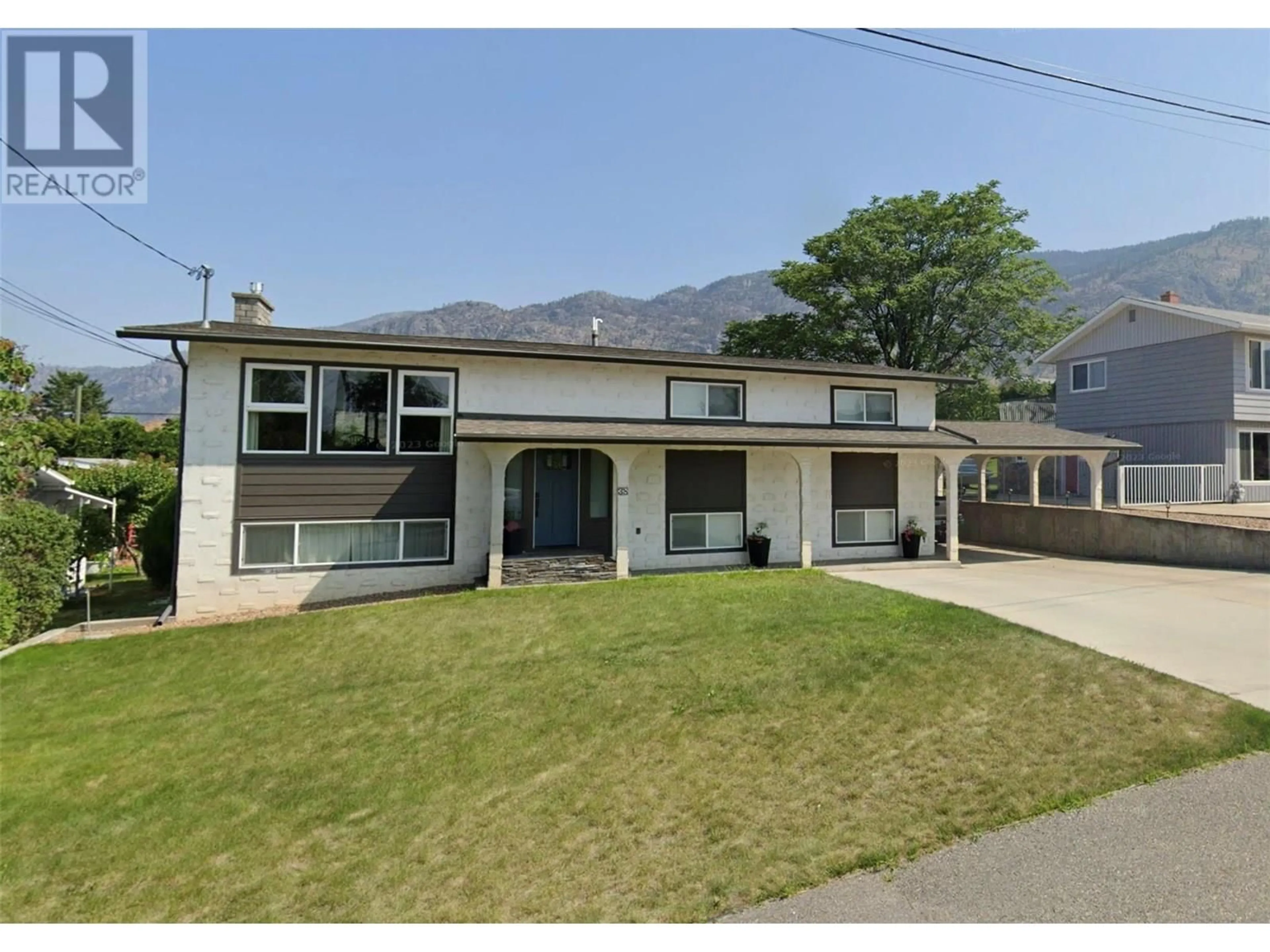 Home with vinyl exterior material, street for 38 WILLOW CRESCENT, Osoyoos British Columbia V0H1V3