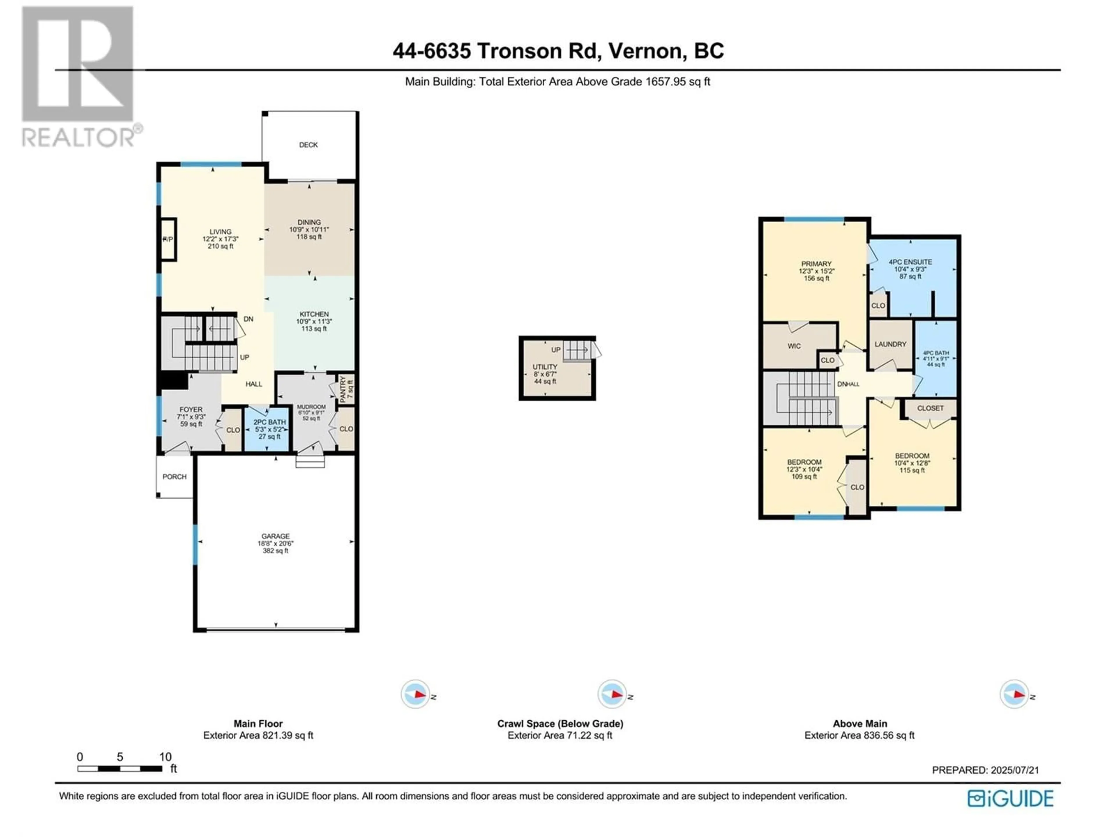 Floor plan for 44 - 6635 TRONSON ROAD, Vernon British Columbia V1H2K4