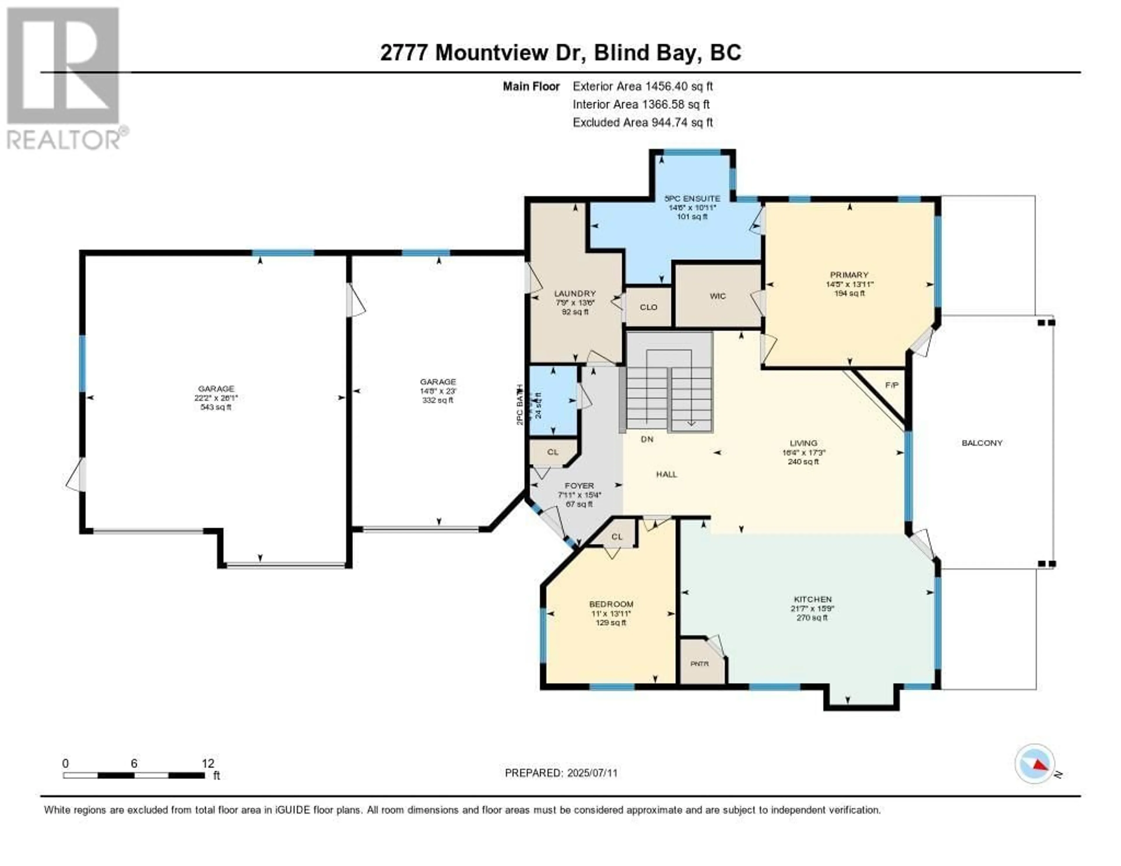 Floor plan for 2777 MOUNTVIEW DRIVE, Blind Bay British Columbia V0E1H1
