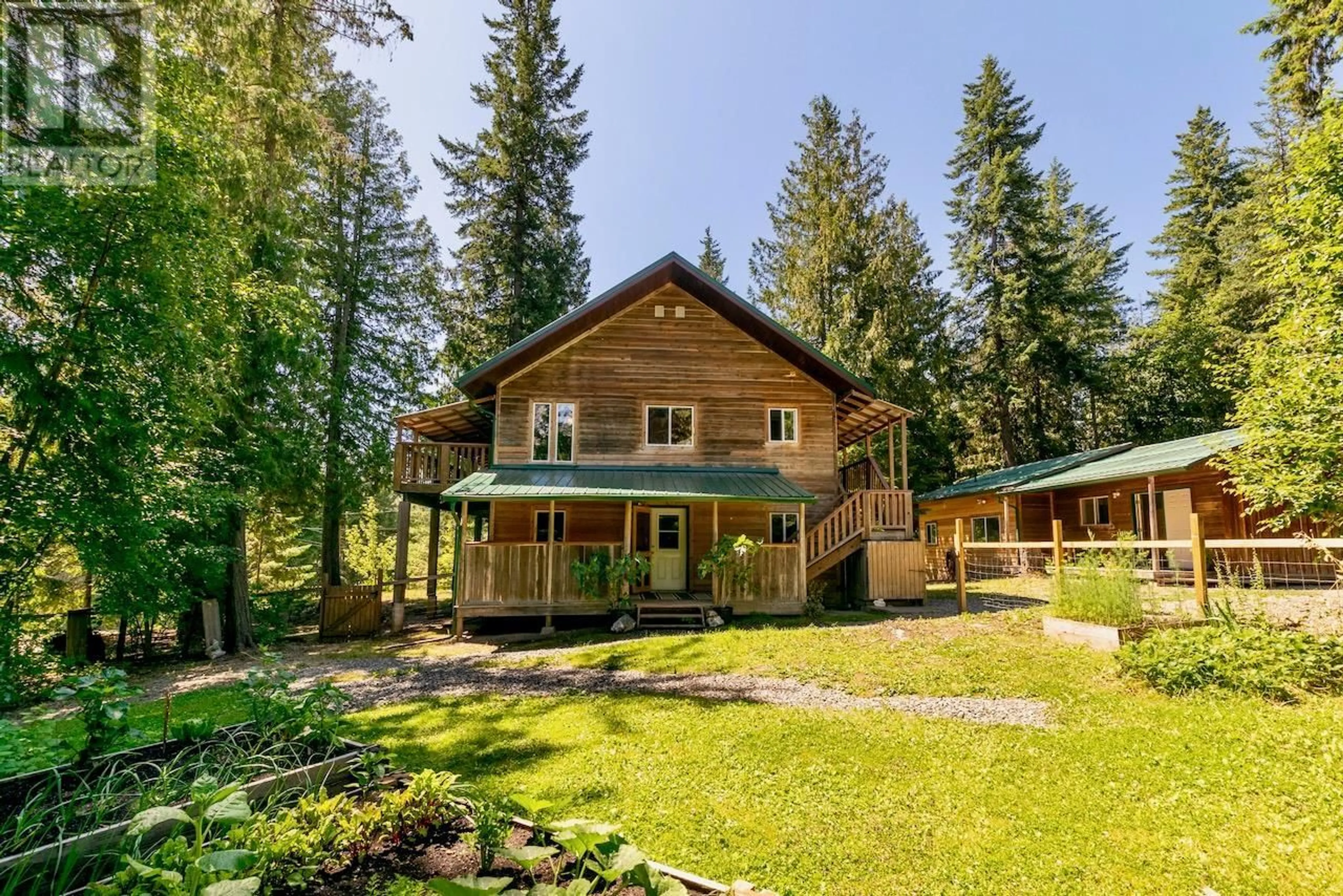 A pic from outside/outdoor area/front of a property/back of a property/a pic from drone, unknown for 5244 MEADOW CREEK ROAD, Celista British Columbia V0E1M6