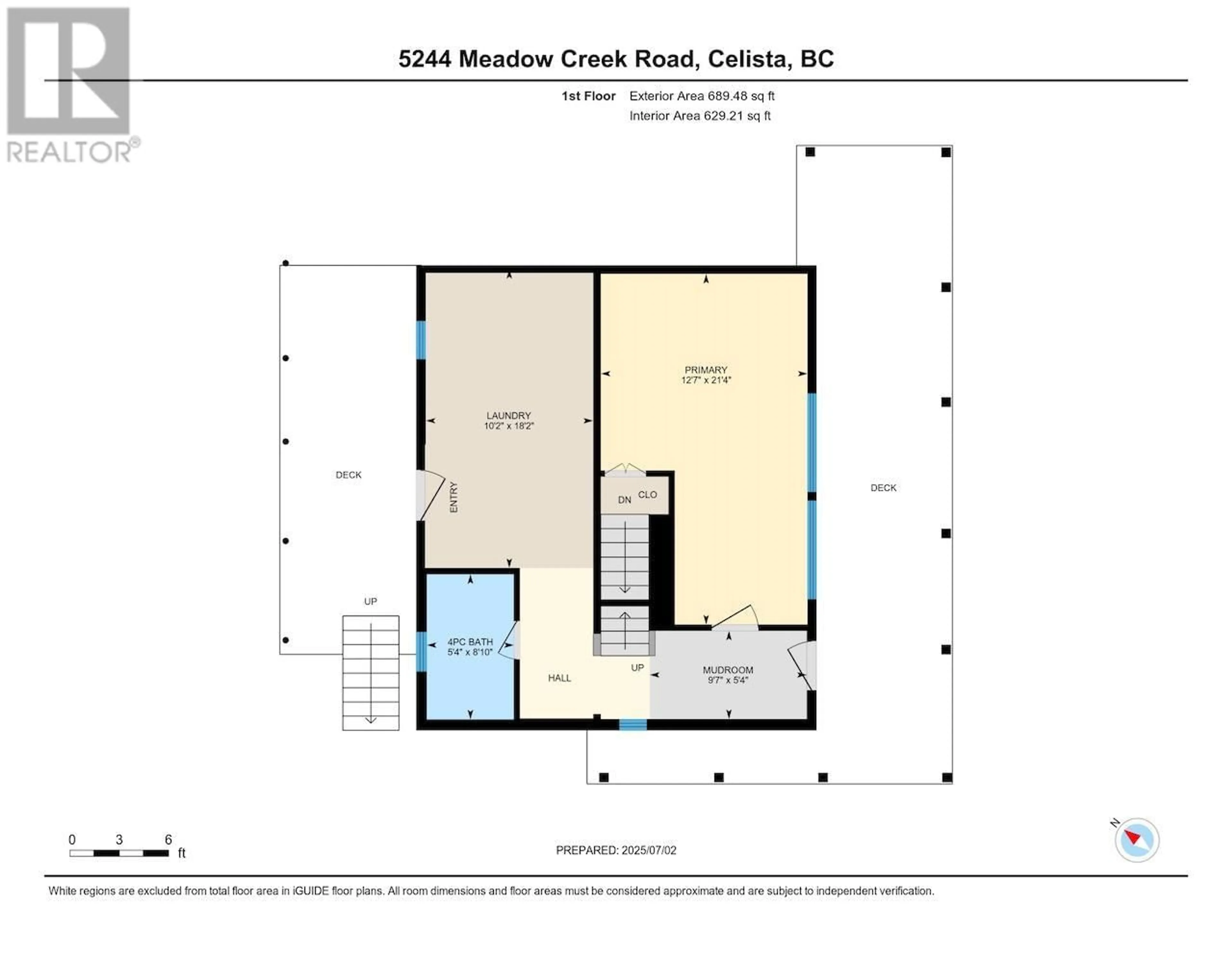 Floor plan for 5244 MEADOW CREEK ROAD, Celista British Columbia V0E1M6