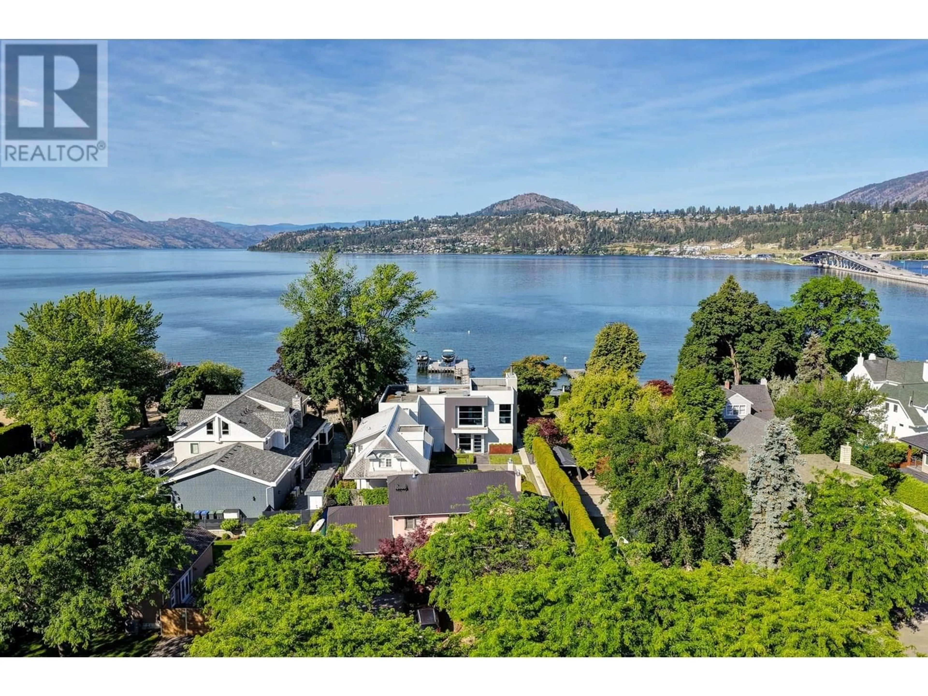 A pic from outside/outdoor area/front of a property/back of a property/a pic from drone, water/lake/river/ocean view for 1938 MCDOUGALL STREET, Kelowna British Columbia V1Y1A2