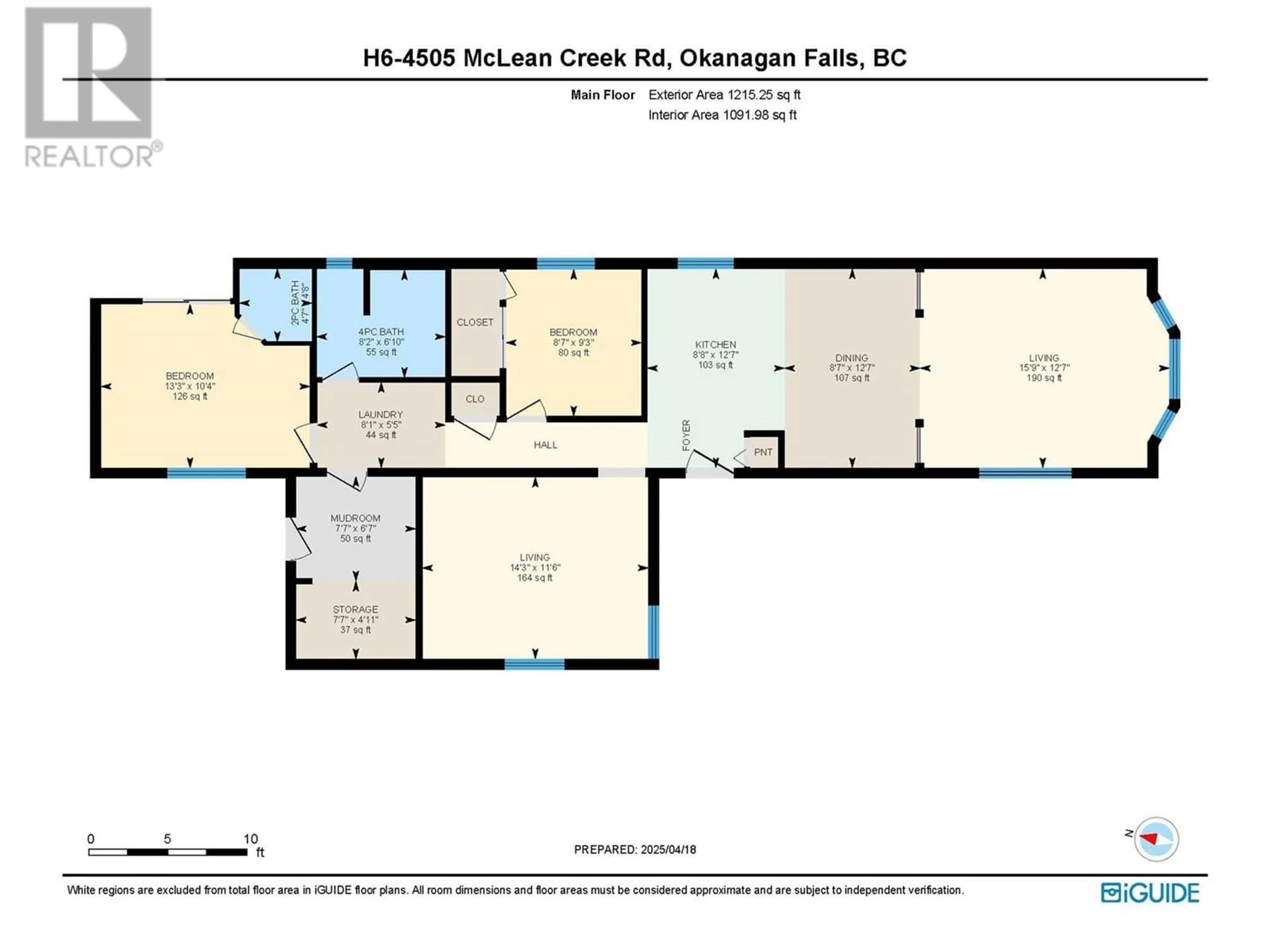 Floor plan for H6 - 4505 MCLEAN CREEK ROAD, Okanagan Falls British Columbia V0H1R1