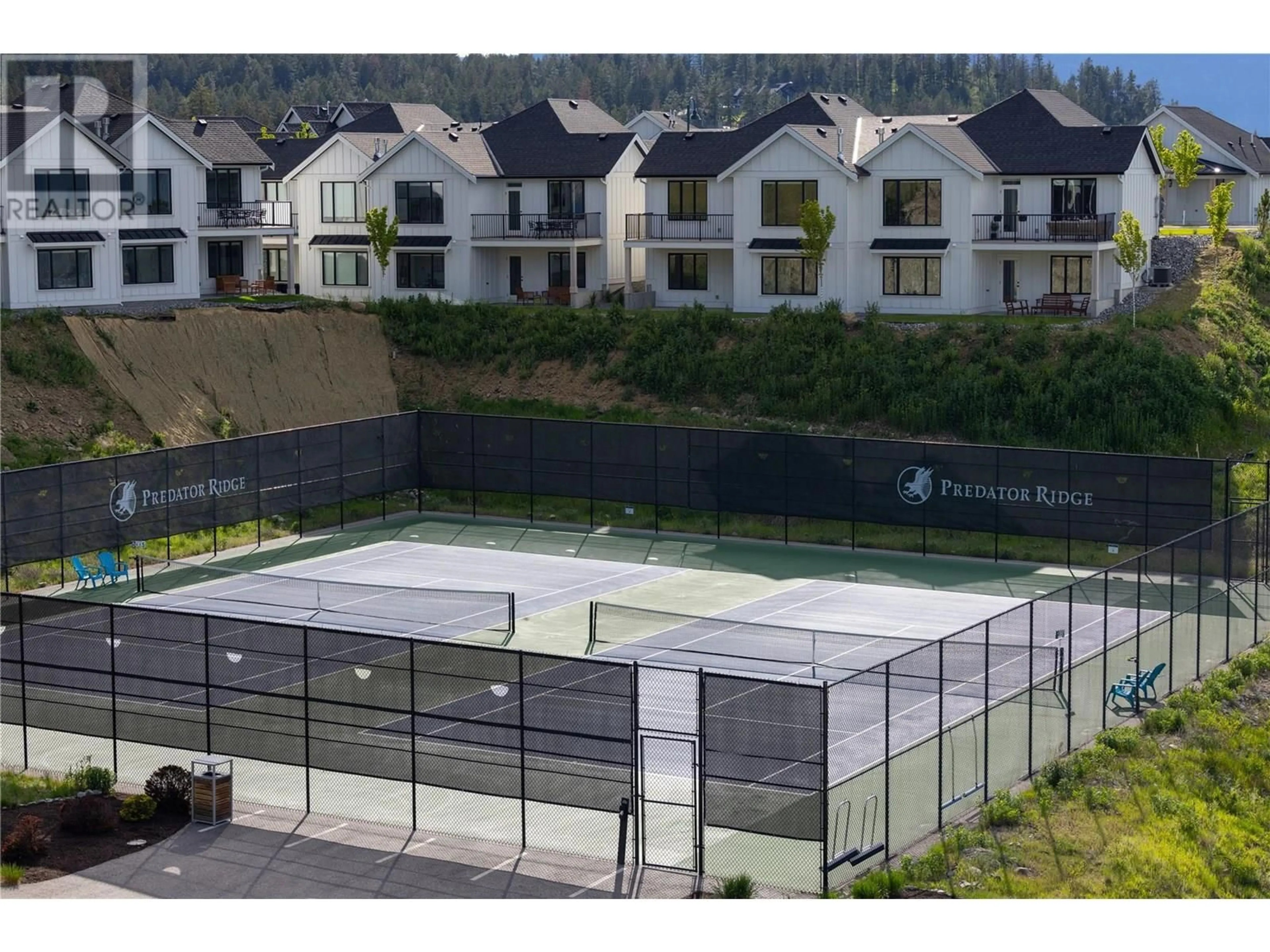 A pic from outside/outdoor area/front of a property/back of a property/a pic from drone, mountain view for 5 - 269 DIAMOND WAY, Vernon British Columbia V1H0A2