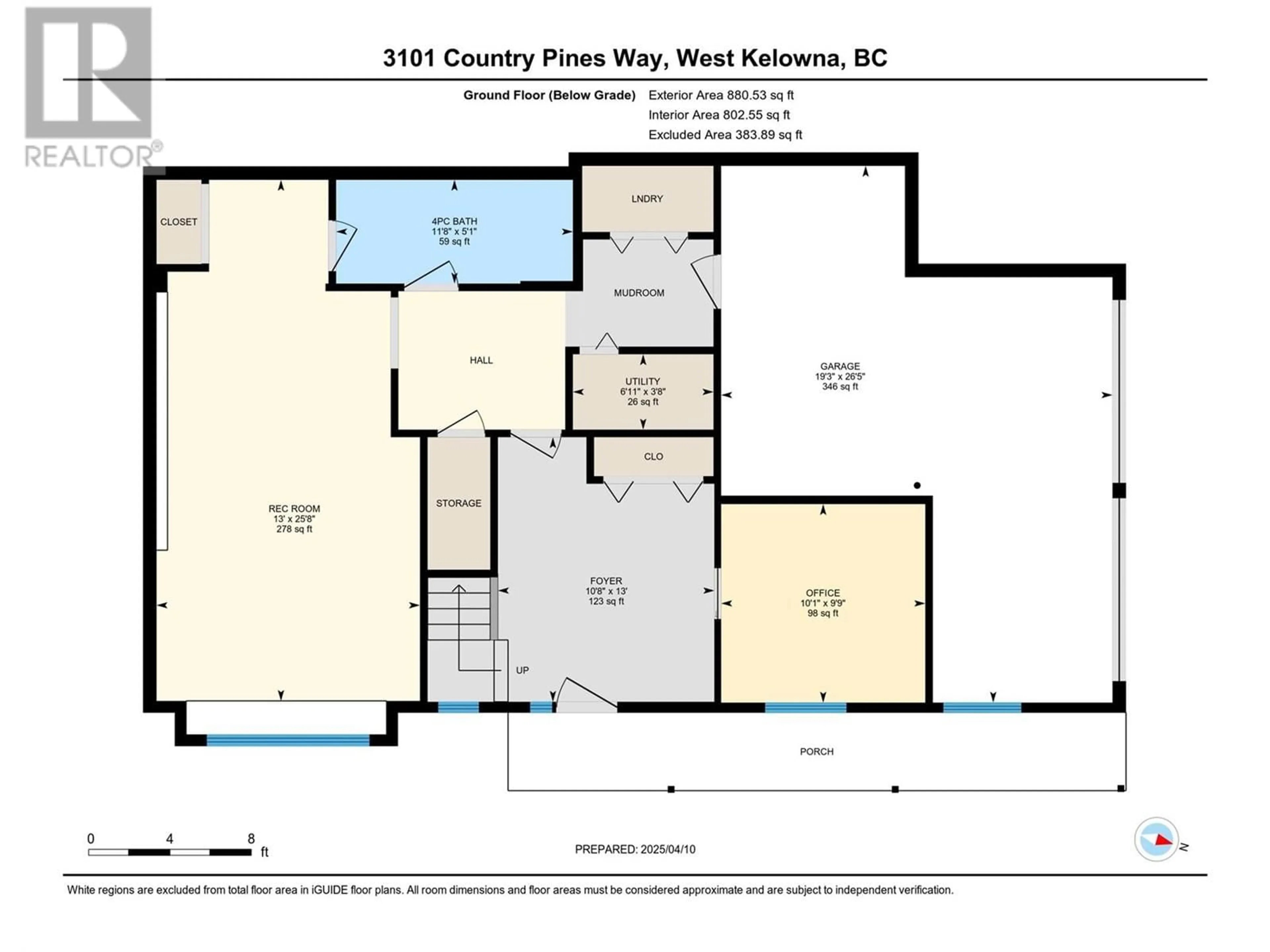 Floor plan for 3101 COUNTRY PINES WAY, West Kelowna British Columbia V4T1C2