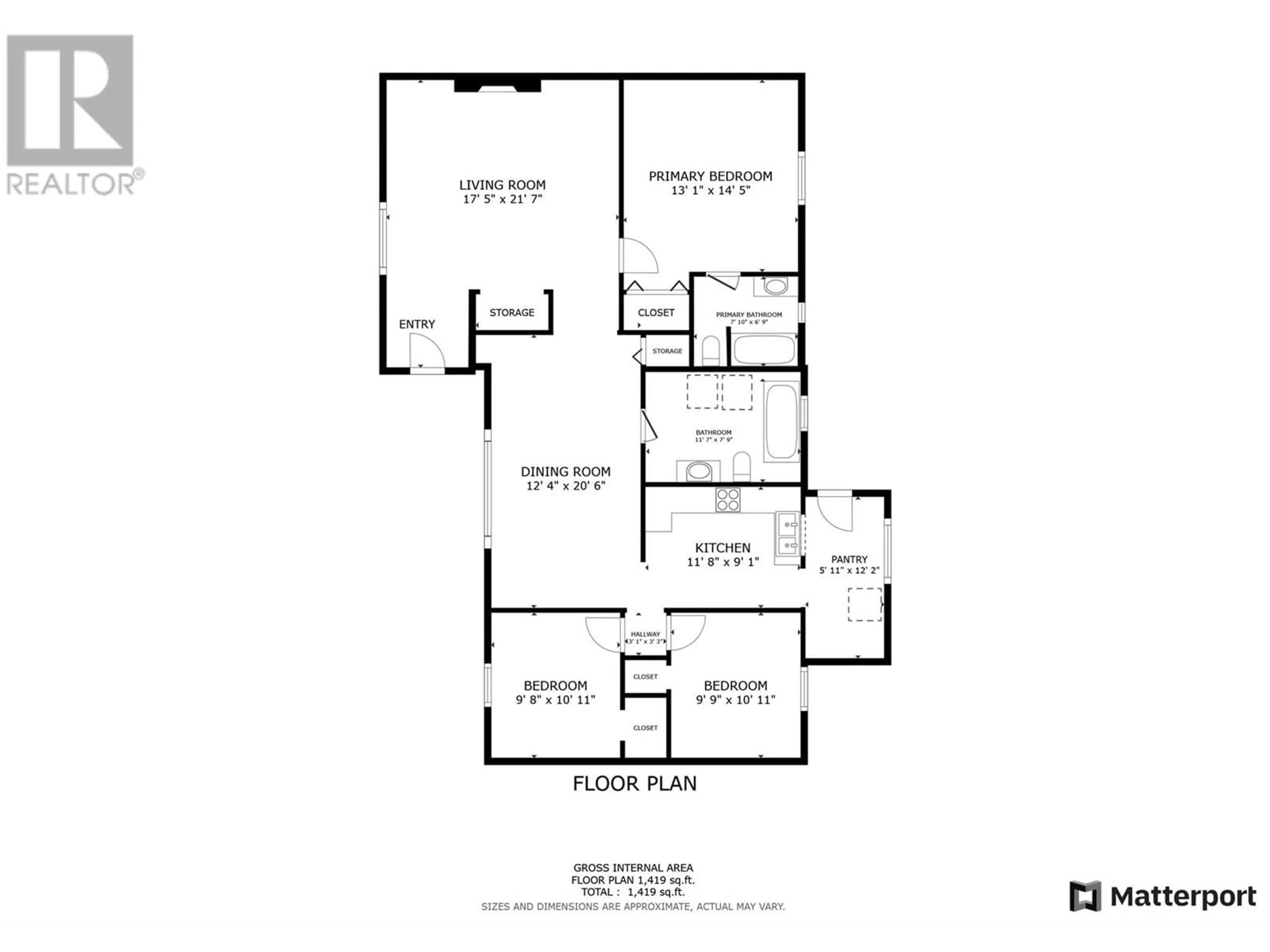 Floor plan for 1365 SALMON RIVER ROAD, Salmon Arm British Columbia V1E3H3