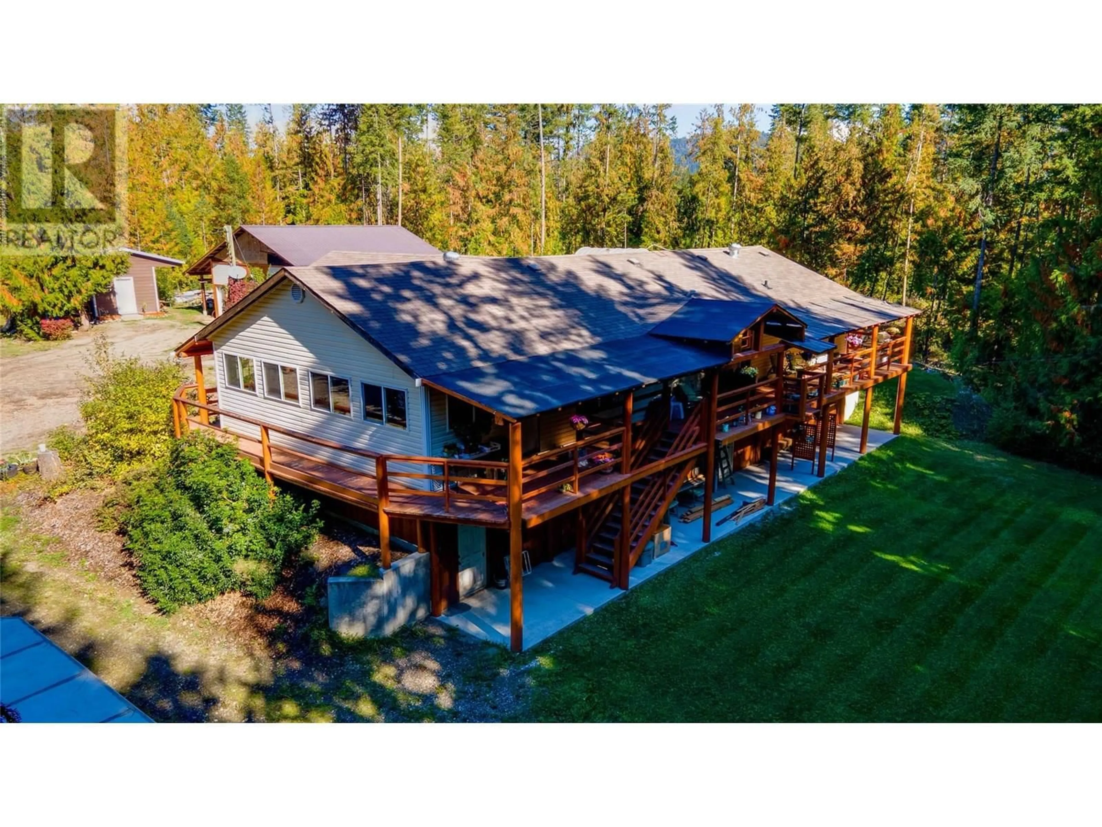 A pic from outside/outdoor area/front of a property/back of a property/a pic from drone, unknown for 2681 TRANS CANADA HWY. OTHER, Sorrento British Columbia V0E2W0