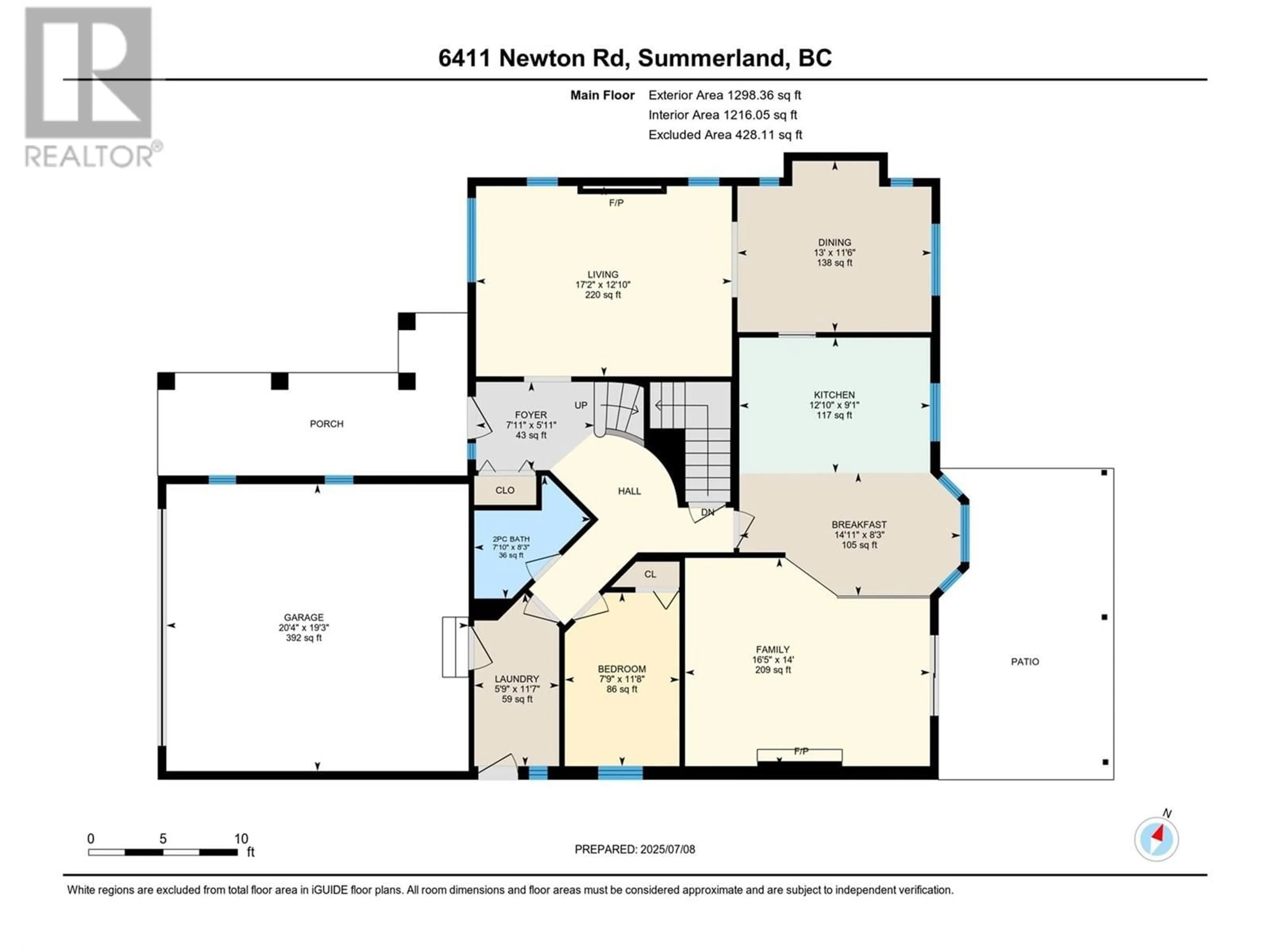 Floor plan for 6411 NEWTON ROAD, Summerland British Columbia V0H1Z7