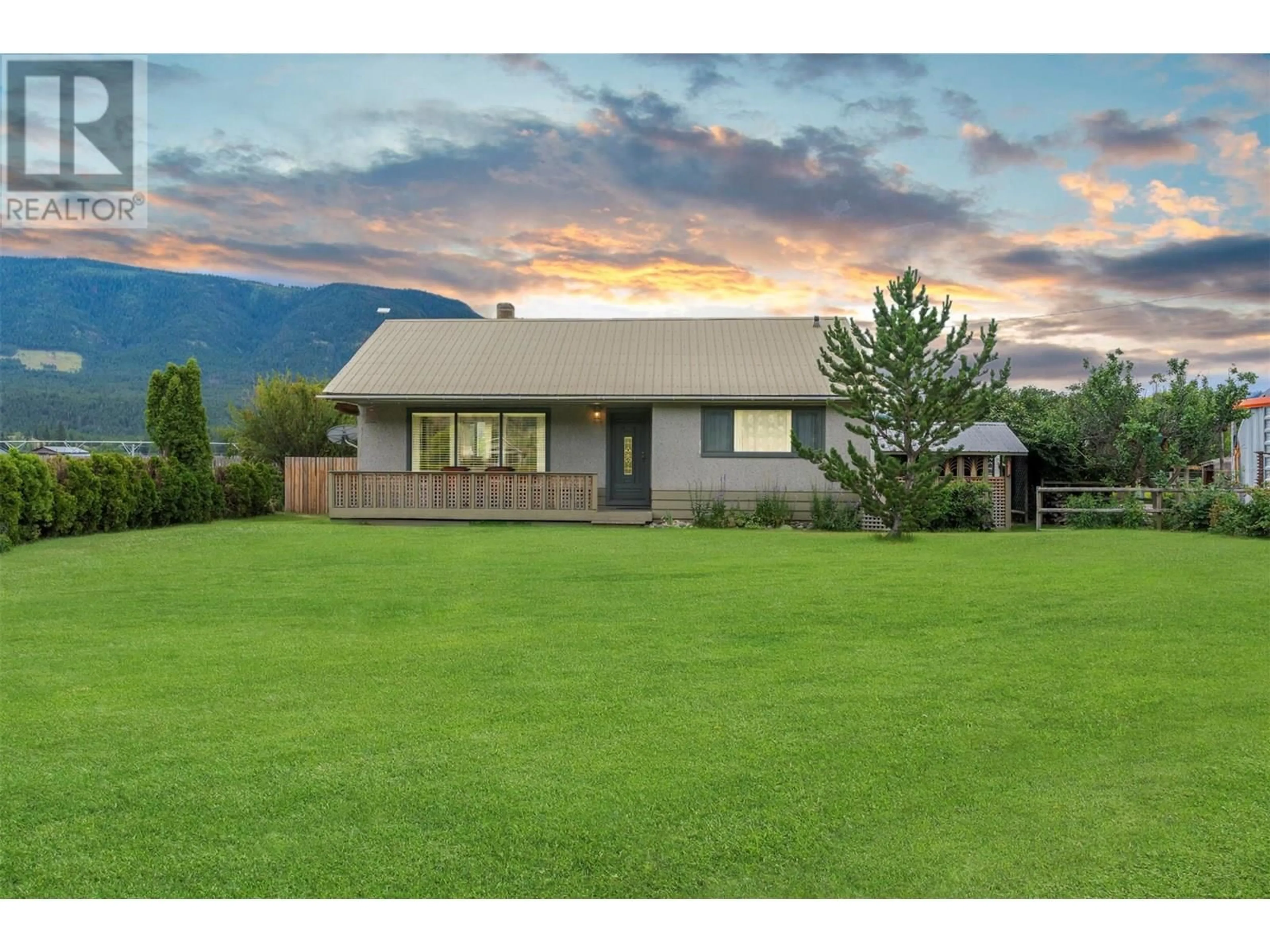 A pic from outside/outdoor area/front of a property/back of a property/a pic from drone, mountain view for 5286 KAMLOOPS VERNON HIGHWAY, Westwold British Columbia V0E3B1