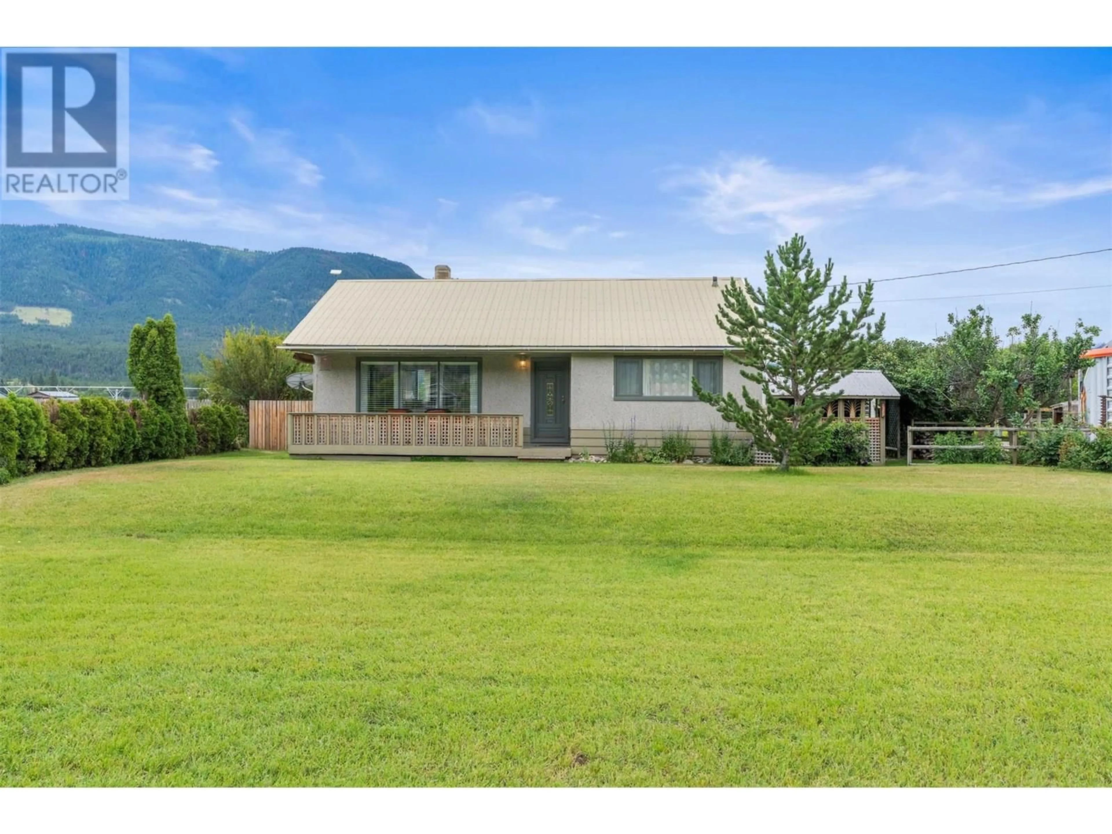 A pic from outside/outdoor area/front of a property/back of a property/a pic from drone, mountain view for 5286 KAMLOOPS VERNON HIGHWAY, Westwold British Columbia V0E3B1