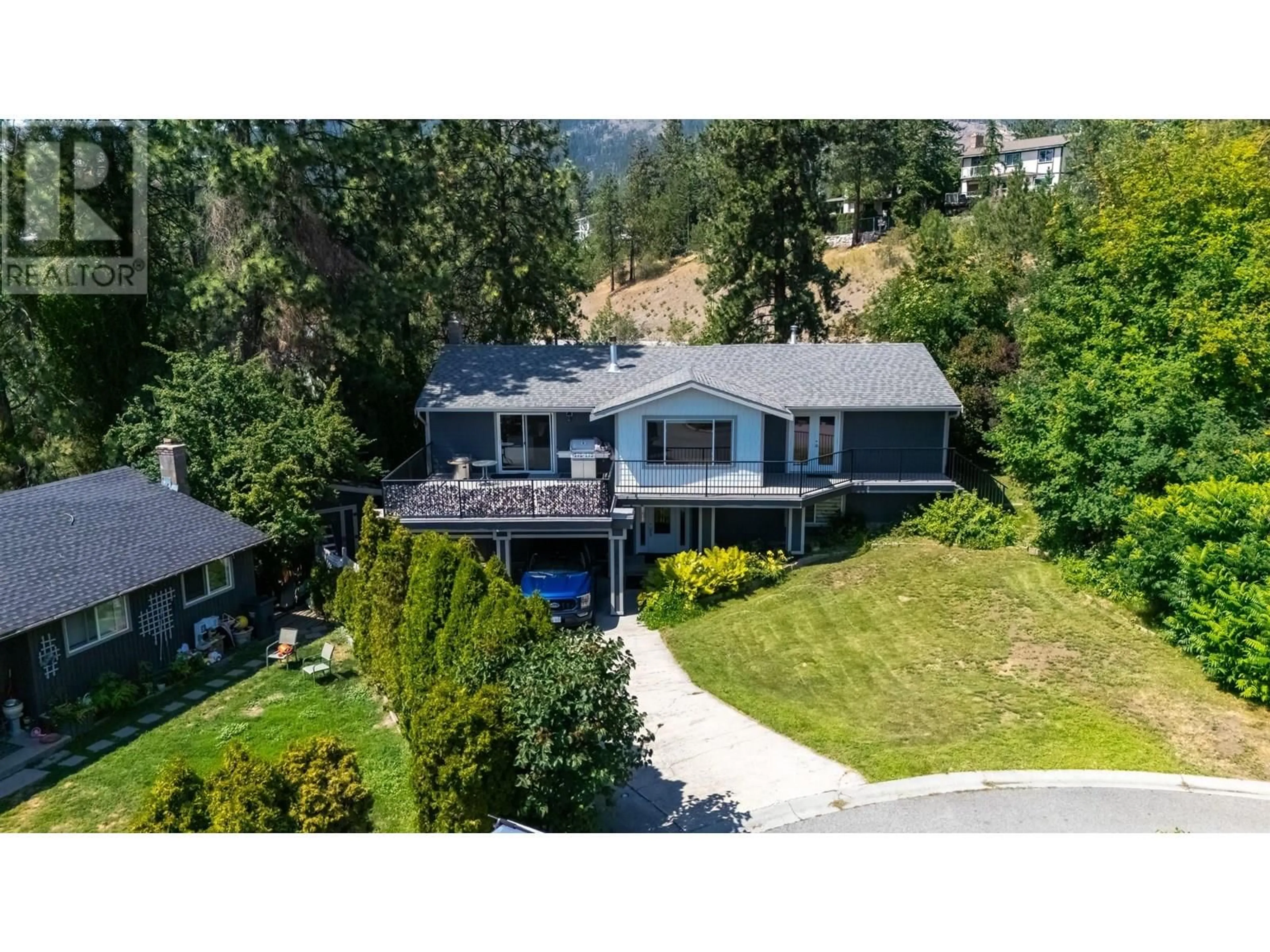 A pic from outside/outdoor area/front of a property/back of a property/a pic from drone, unknown for 2284 WESTVILLE PLACE, West Kelowna British Columbia V4T1S1