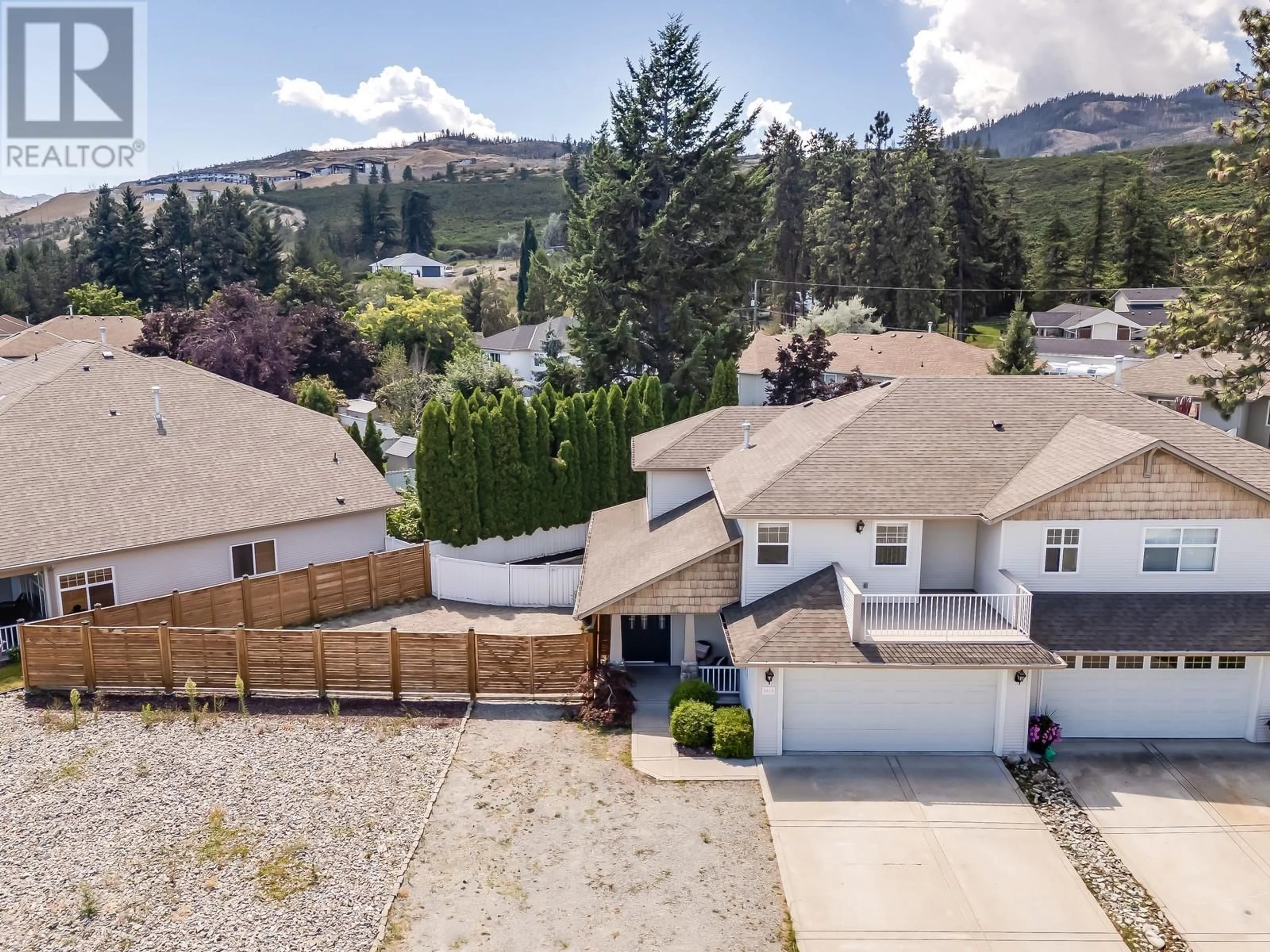 A pic from outside/outdoor area/front of a property/back of a property/a pic from drone, mountain view for 3840 GLEN CANYON DRIVE, West Kelowna British Columbia V4T2P7