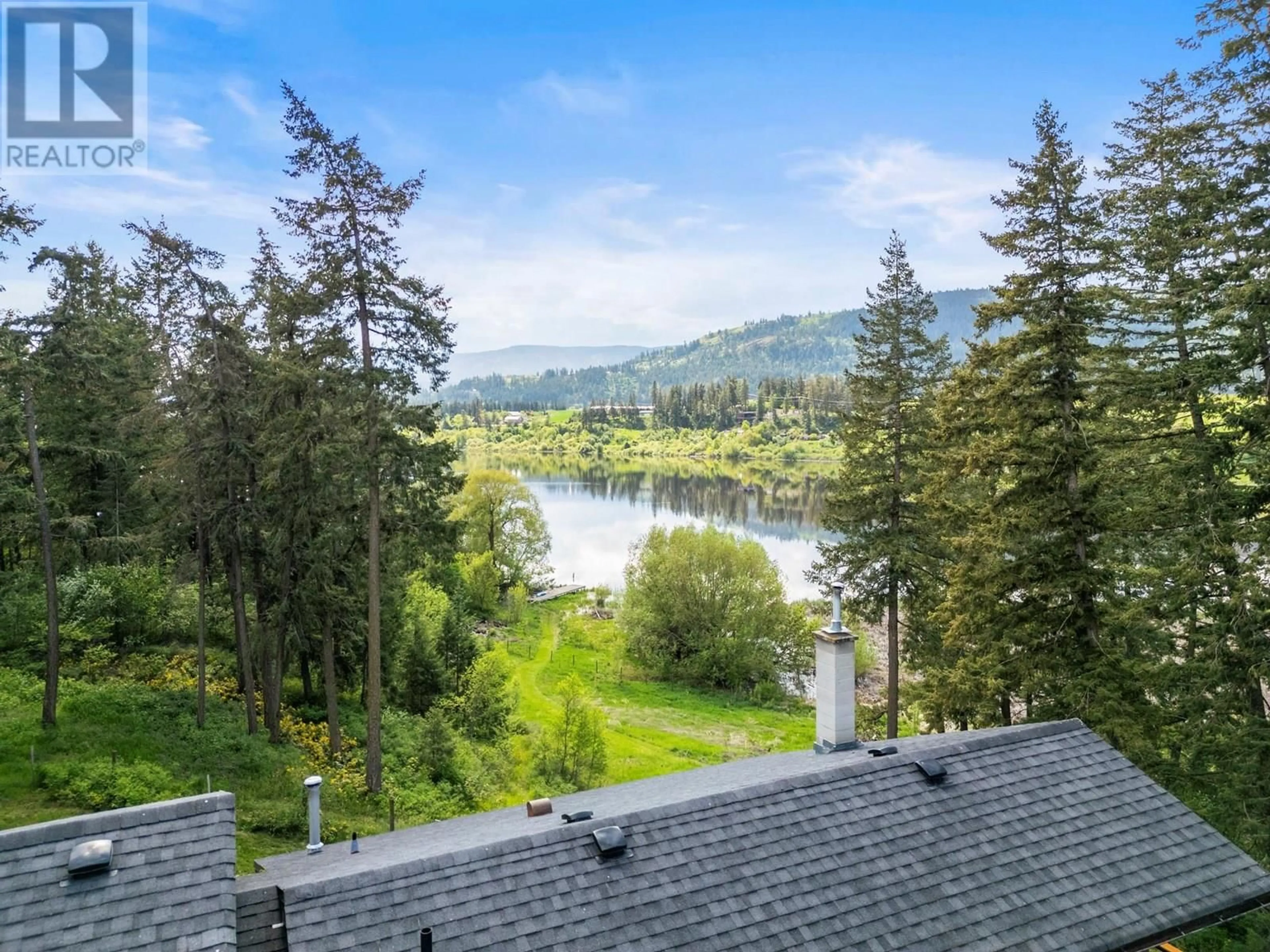 A pic from outside/outdoor area/front of a property/back of a property/a pic from drone, water/lake/river/ocean view for 4444 HALES ROAD, Spallumcheen British Columbia V4Y0N6