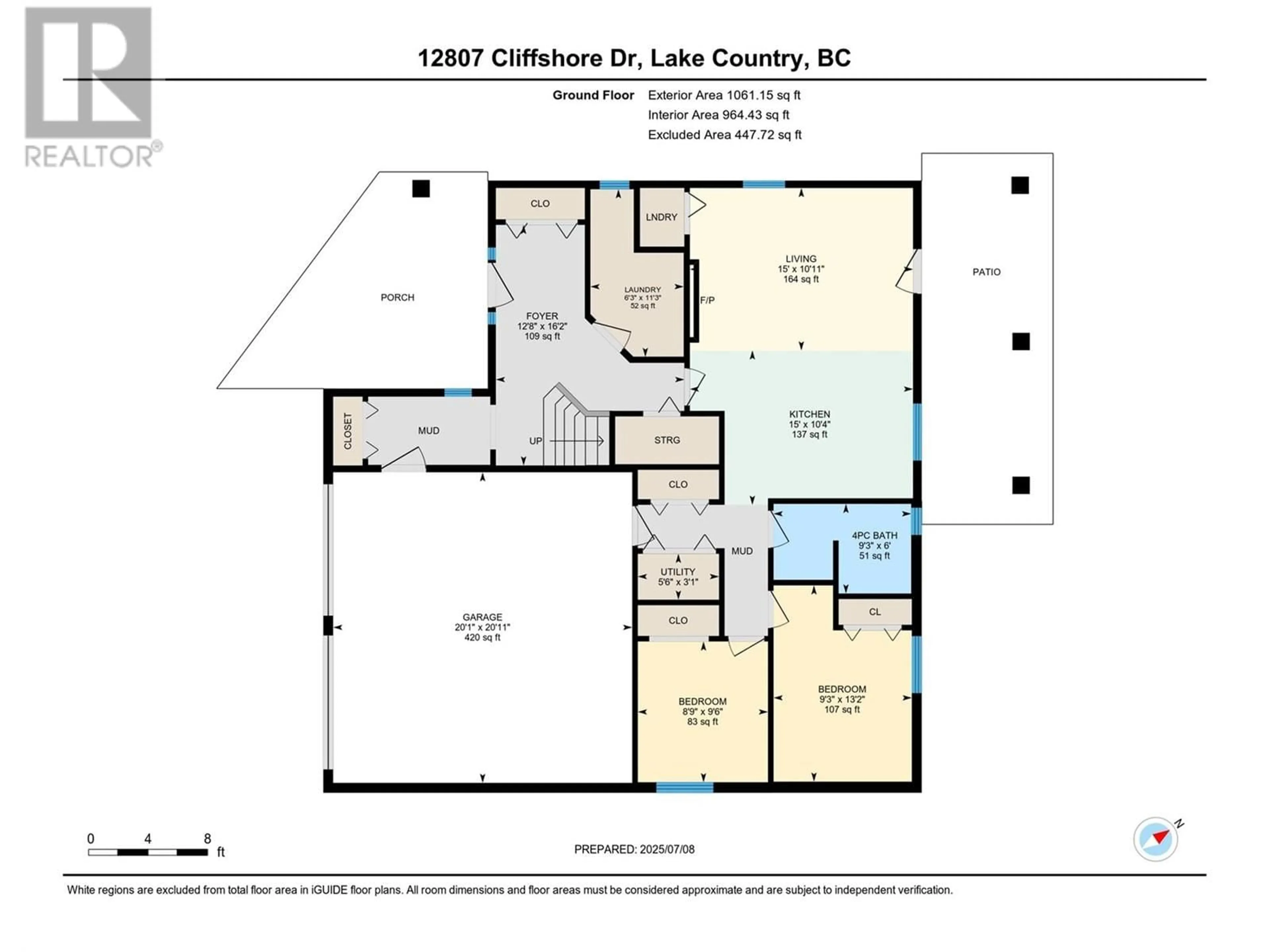 Floor plan for 12807 CLIFFSHORE DRIVE, Lake Country British Columbia V4V2P7