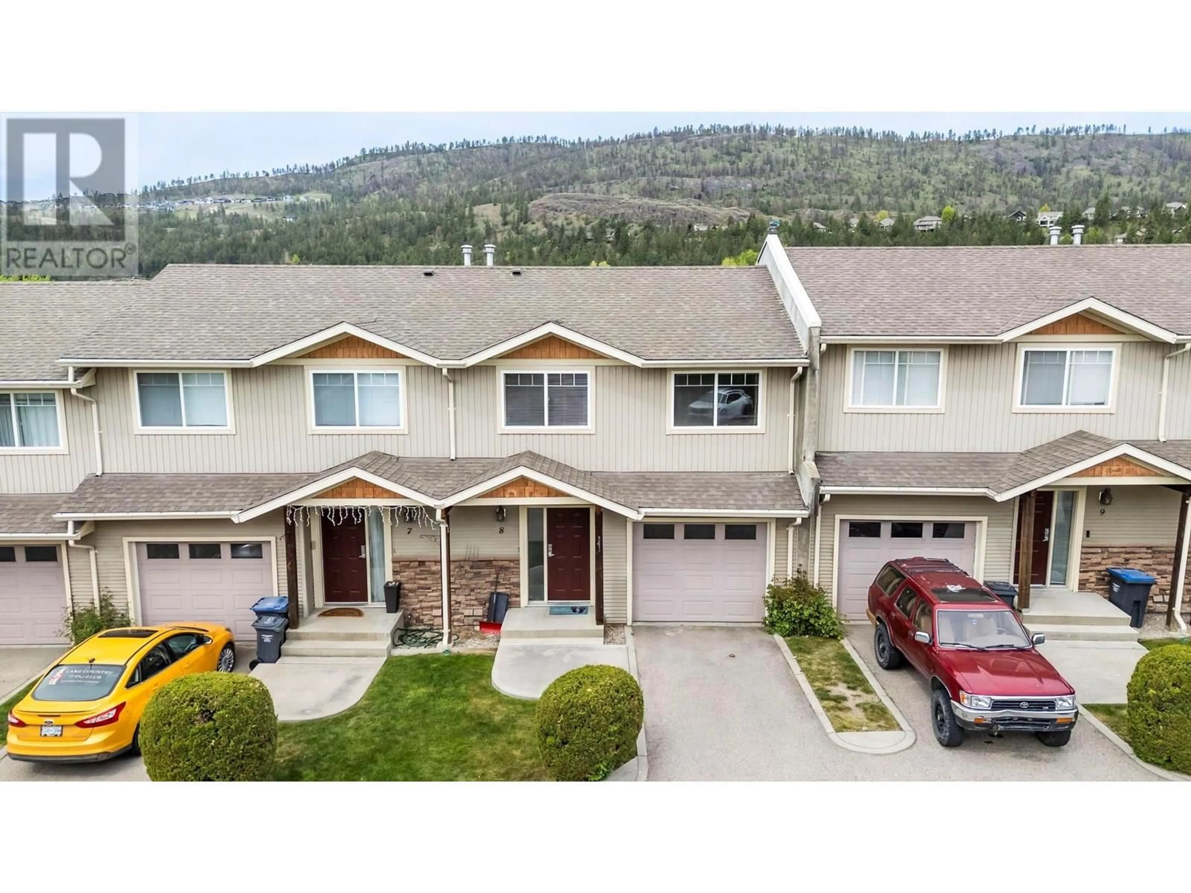 A pic from outside/outdoor area/front of a property/back of a property/a pic from drone, mountain view for 8 - 2131 SCENIC ROAD, Kelowna British Columbia V1V2T5