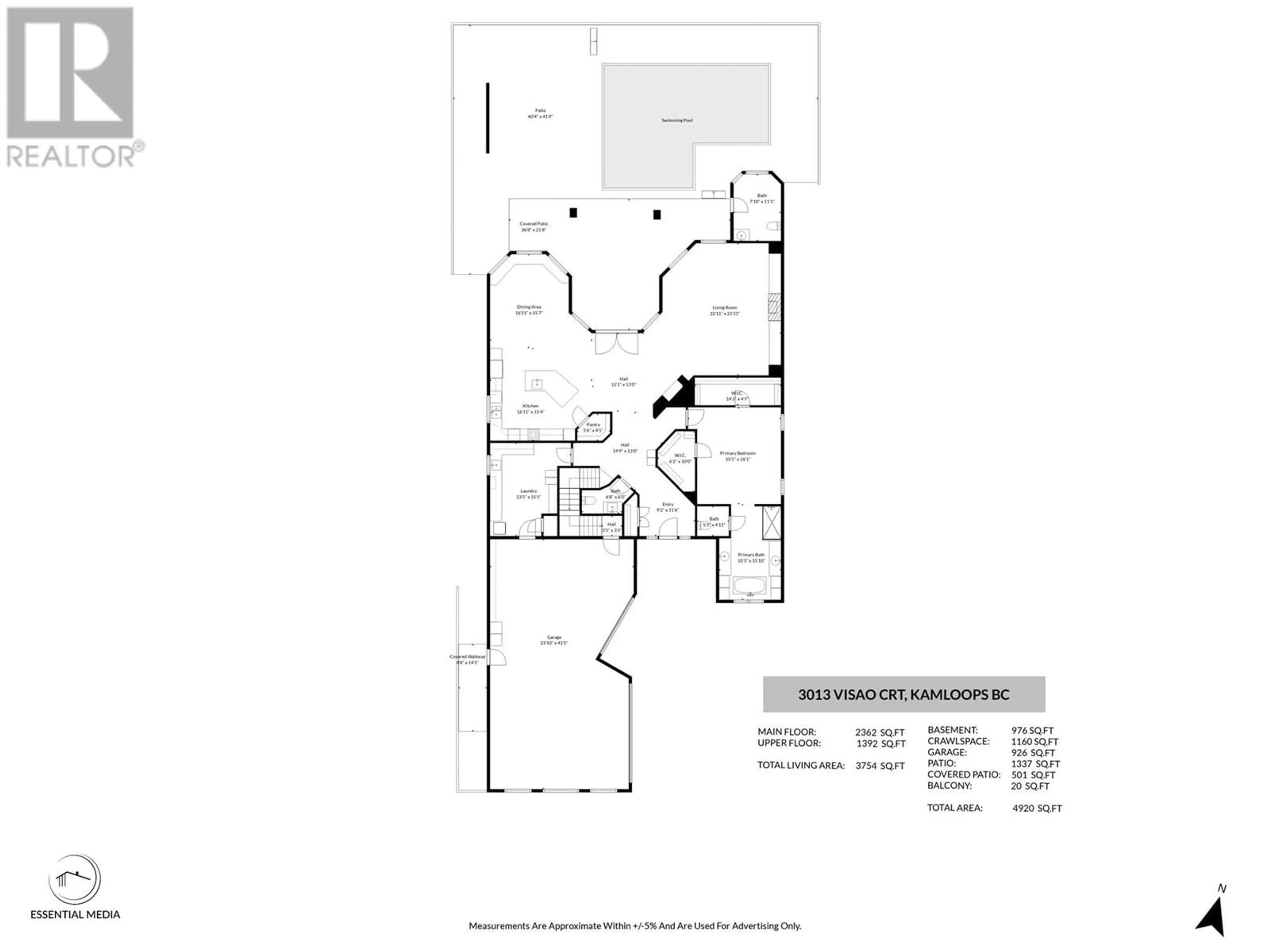 Floor plan for 3013 VISAO COURT, Kamloops British Columbia V2H0C6