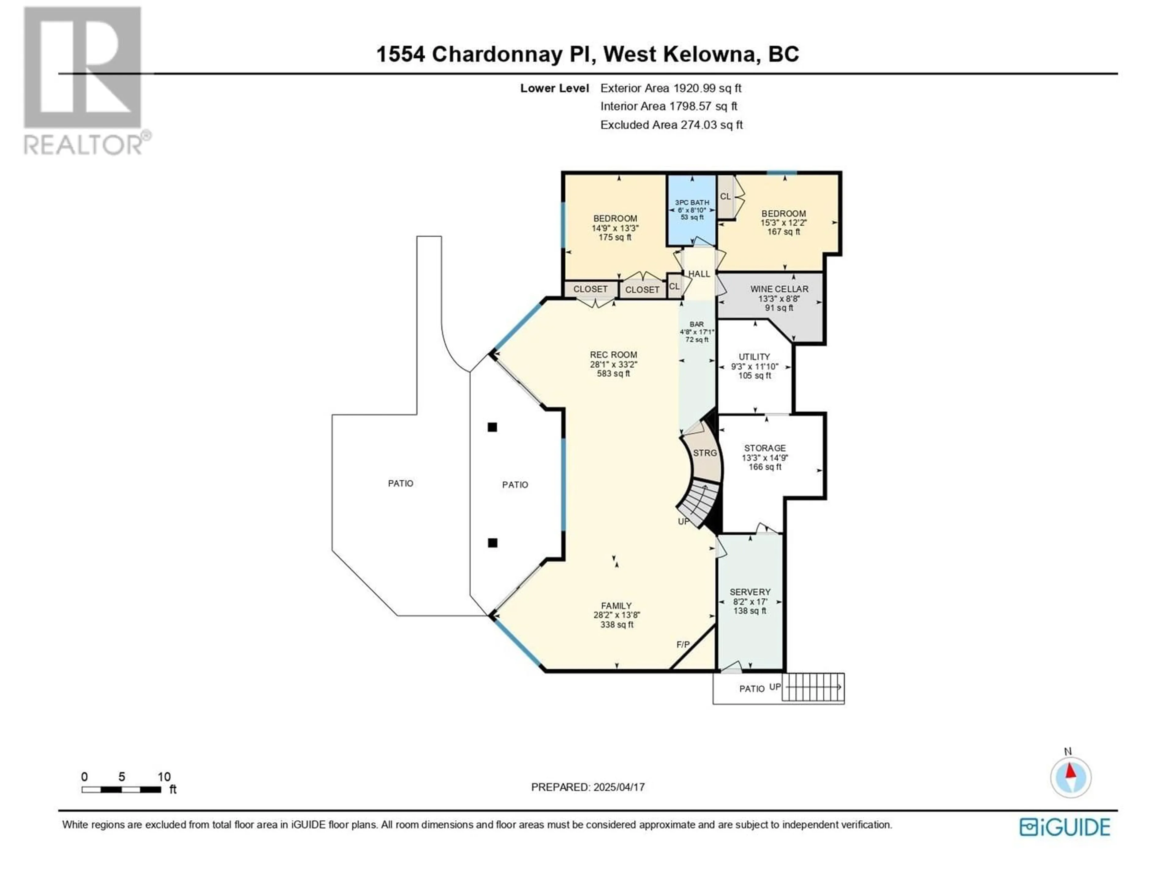 Floor plan for 1554 CHARDONNAY PLACE, West Kelowna British Columbia V4T2P9