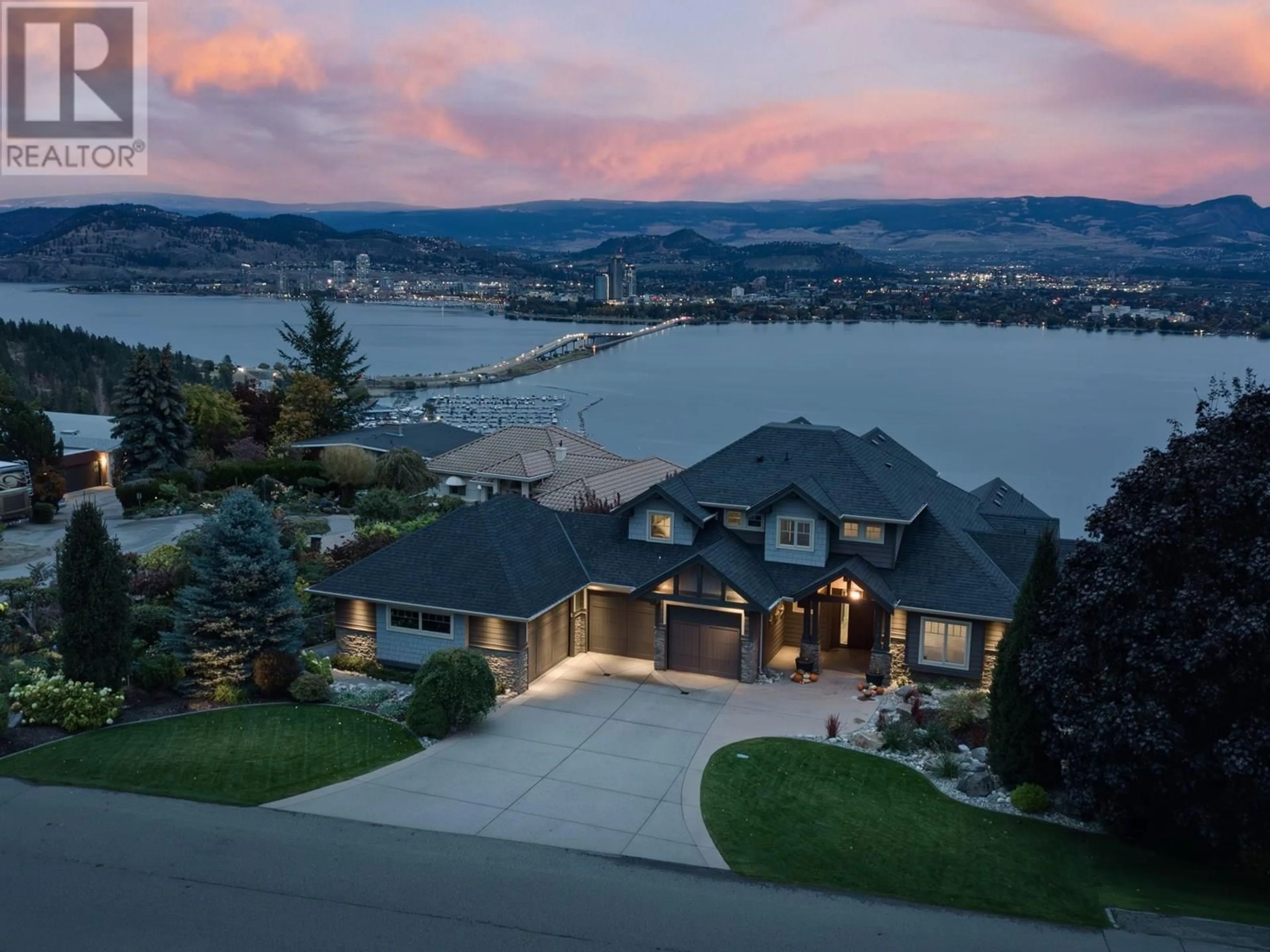 A pic from outside/outdoor area/front of a property/back of a property/a pic from drone, water/lake/river/ocean view for 2305 BRIDGEVIEW ROAD, West Kelowna British Columbia V1V2N4